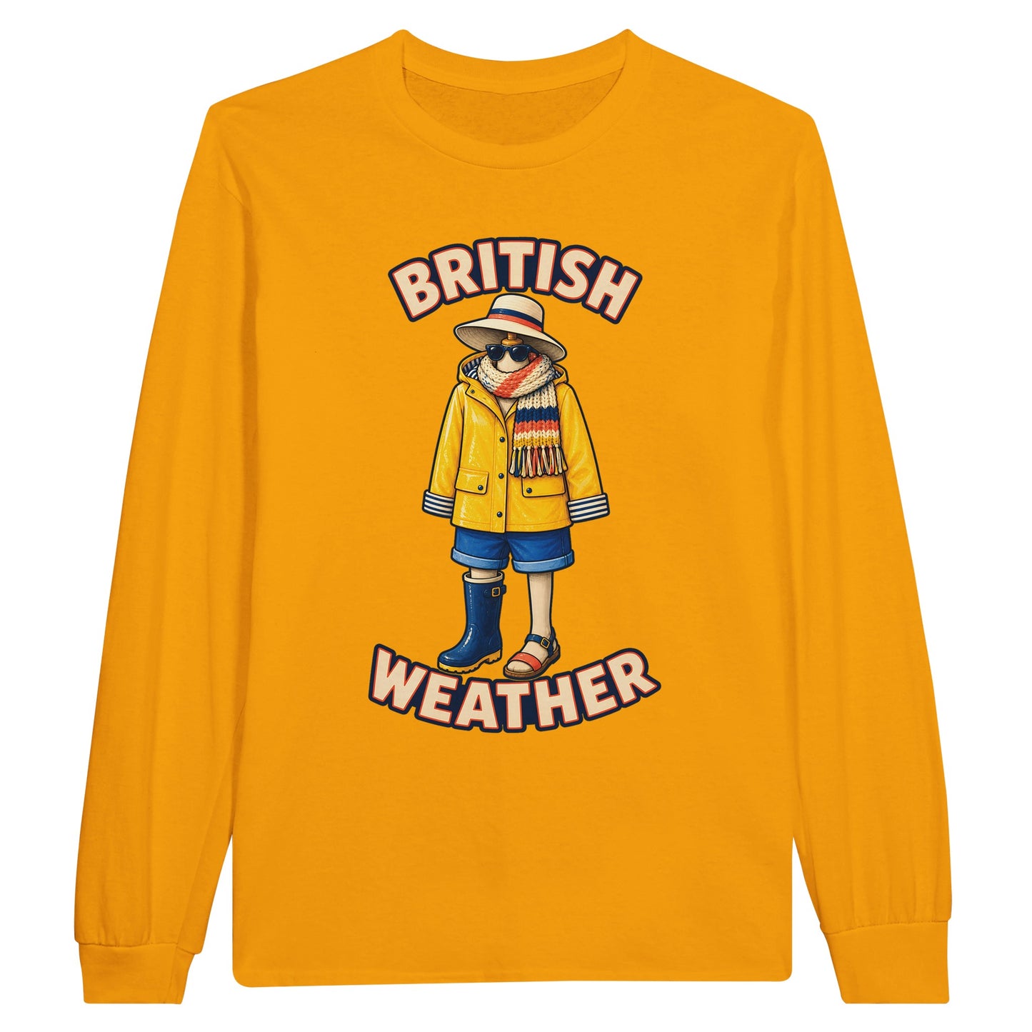 British Weather All-Weather Outfit Long-Sleeve T-shirt — product view 4