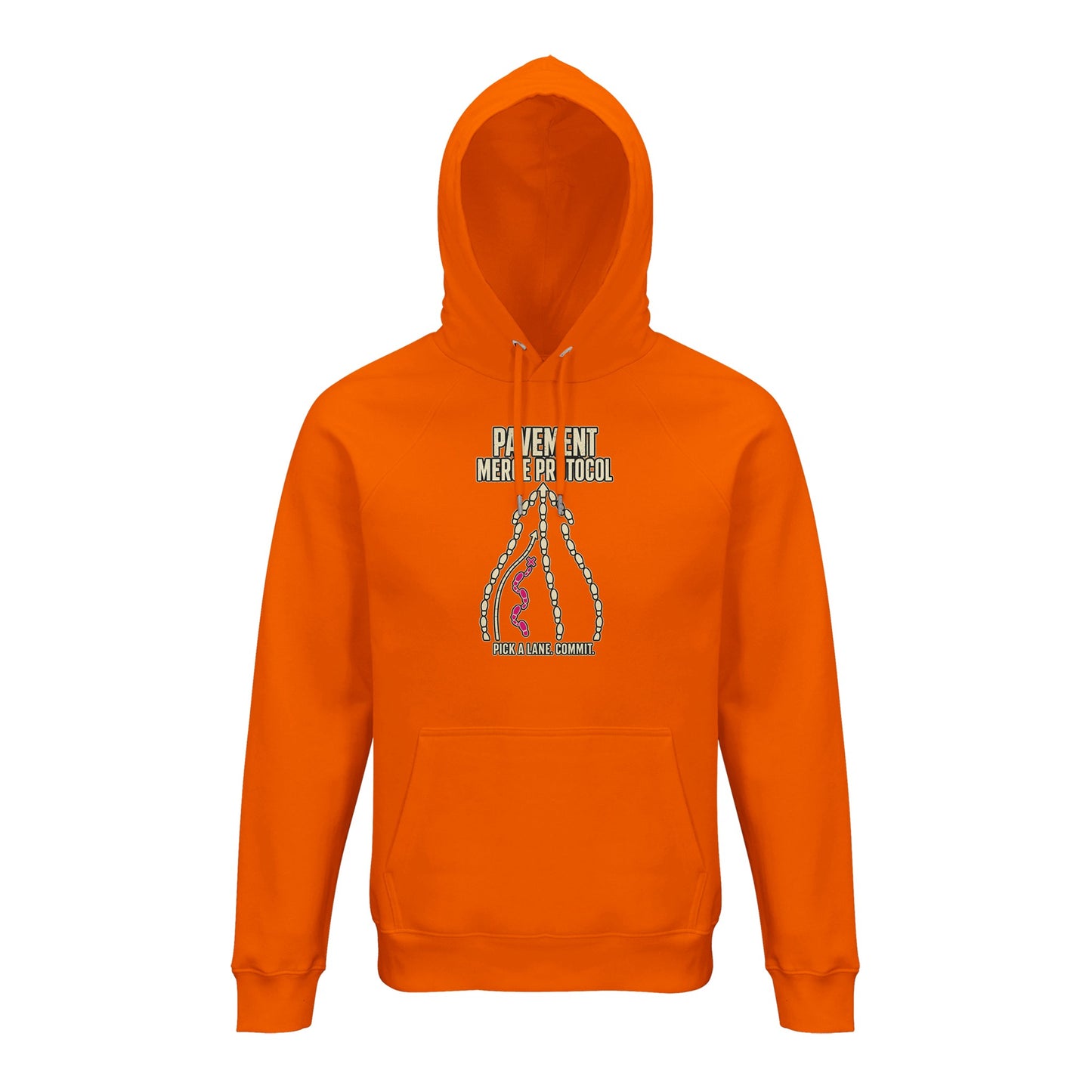 Pavement Merge Protocol — Pick a Lane Hoodie — product view 7
