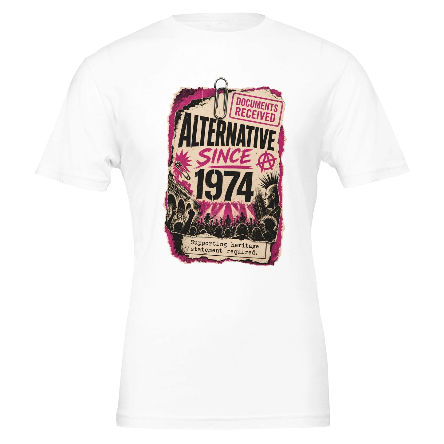 Camden Alternative Since 1974 T-shirt — Illustrated — product view 1