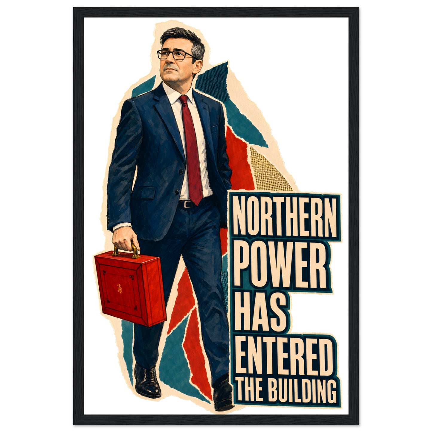 Northern Power Has Entered the Building Tote Bag Framed Wall Art — product view 6
