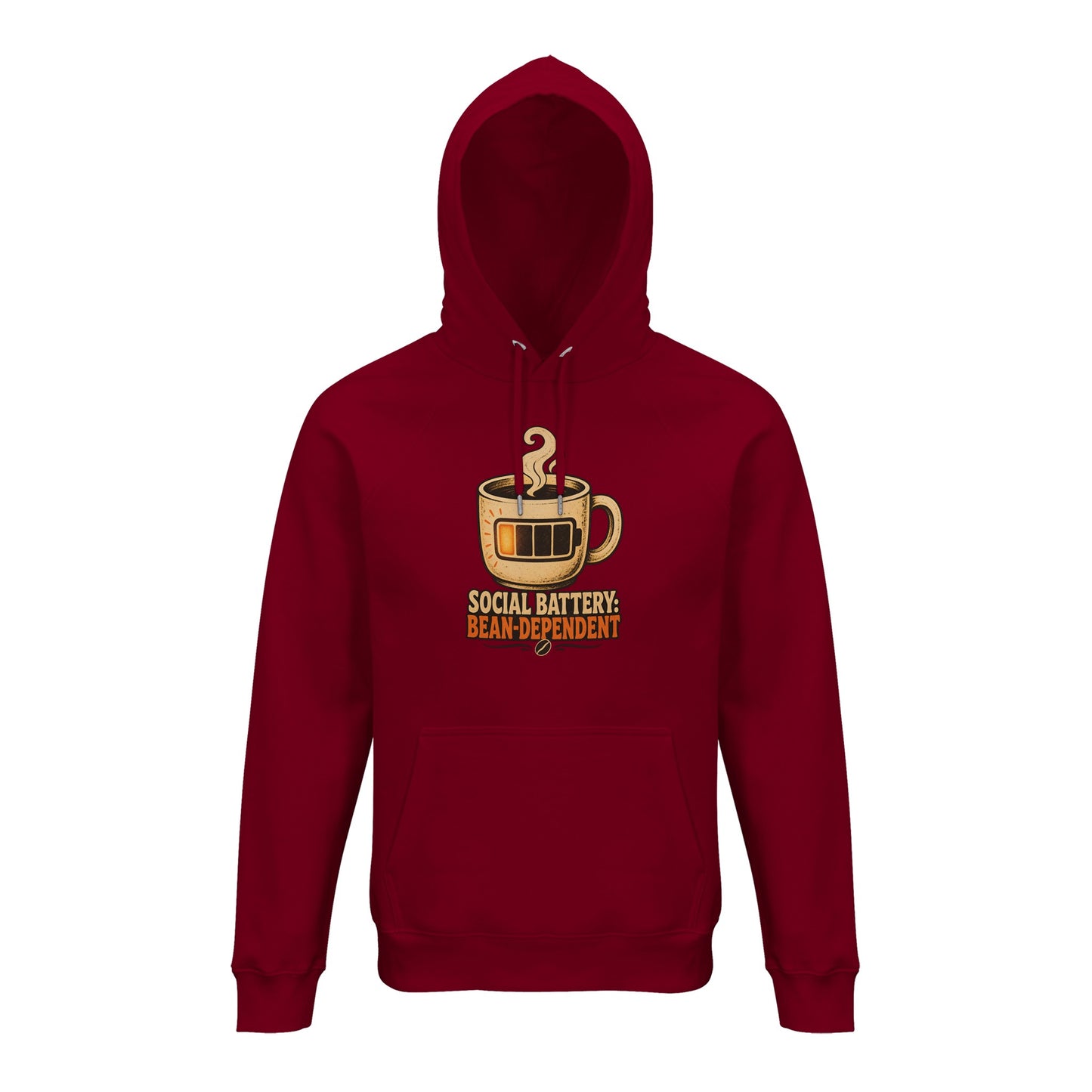 Social Battery: Bean-Dependent Graphic Hoodie — product view 12