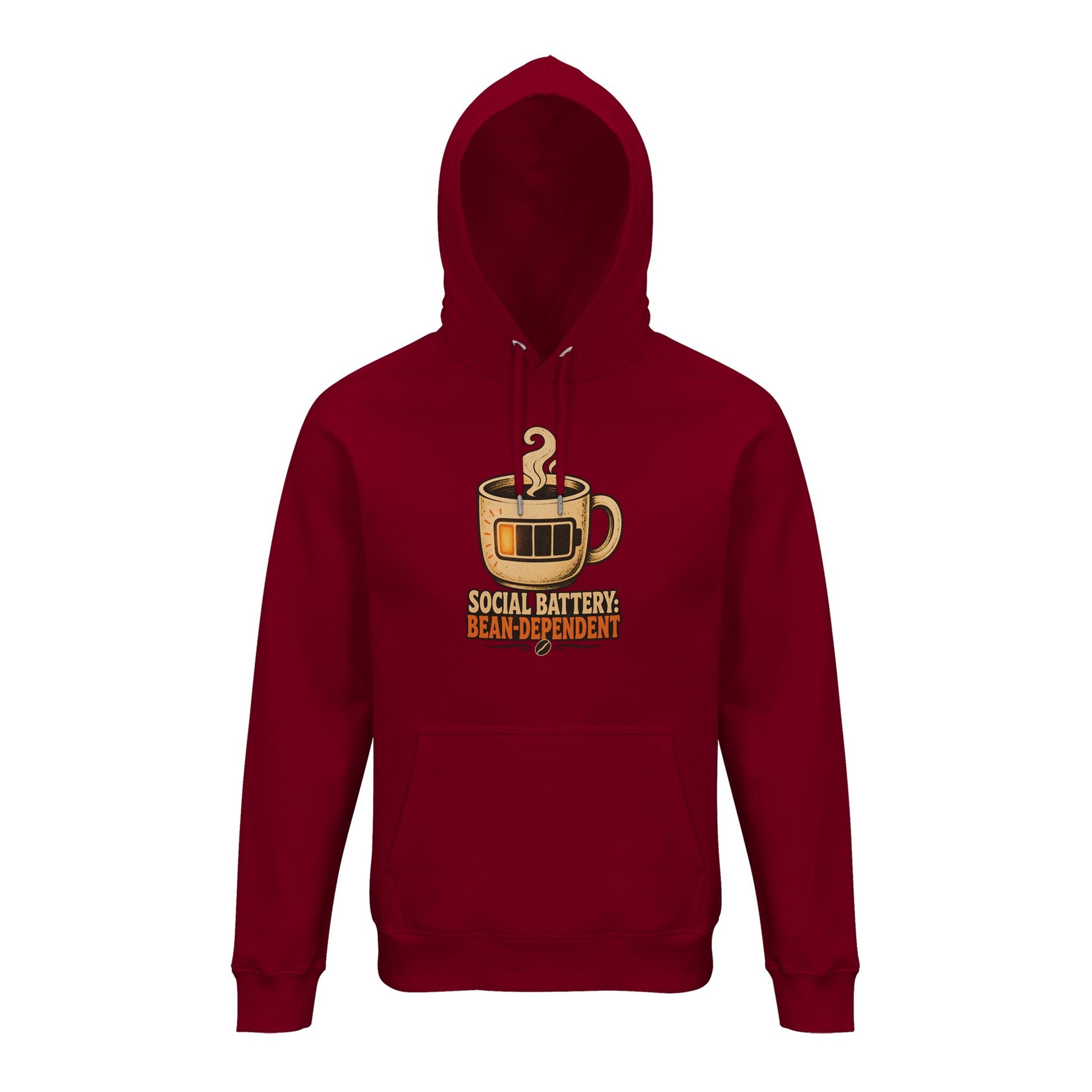 Social Battery: Bean-Dependent Graphic Hoodie — product view 12