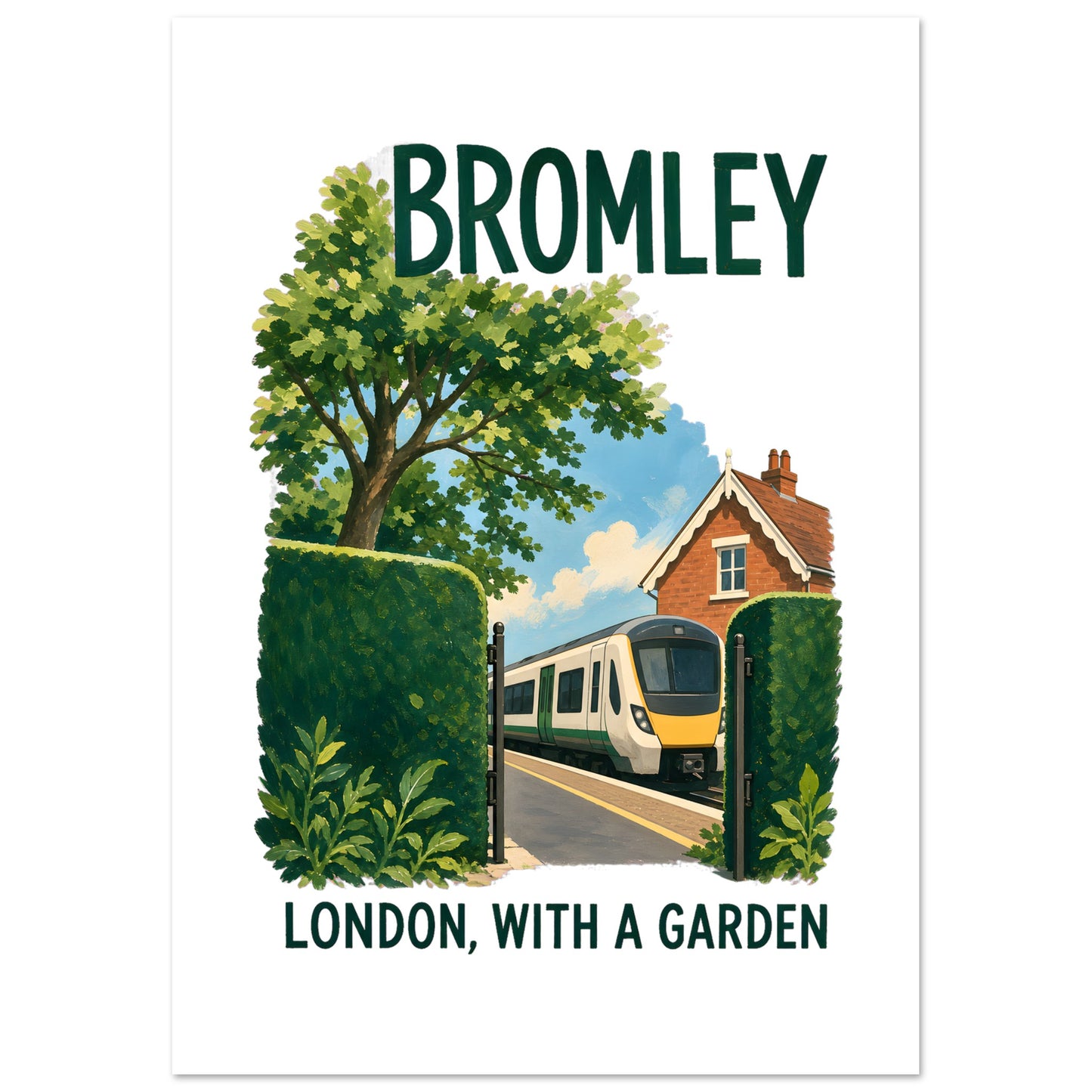 Bromley: London with a Garden Poster — product view 2