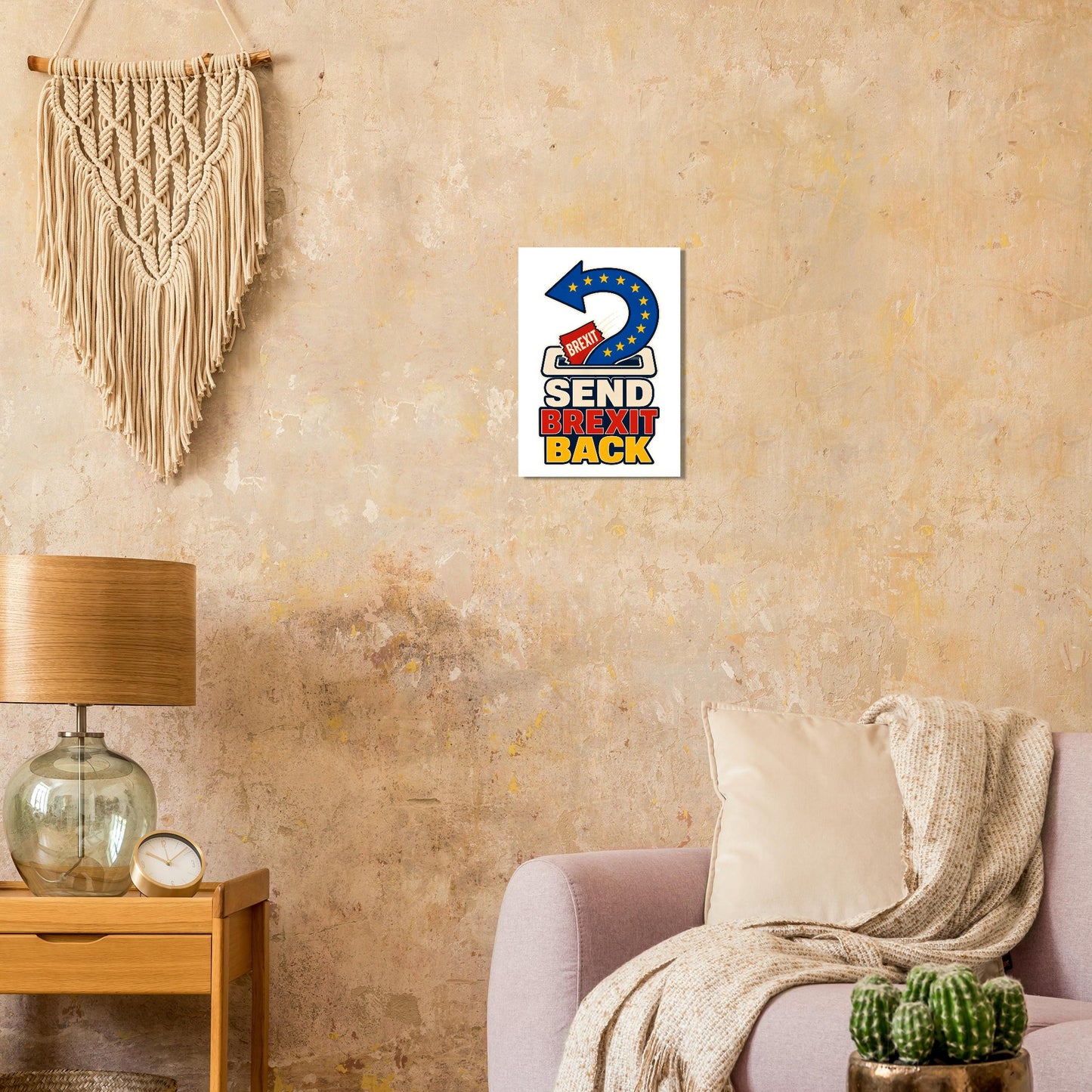 Send Brexit Back Pro-EU Graphic Poster — product view 9