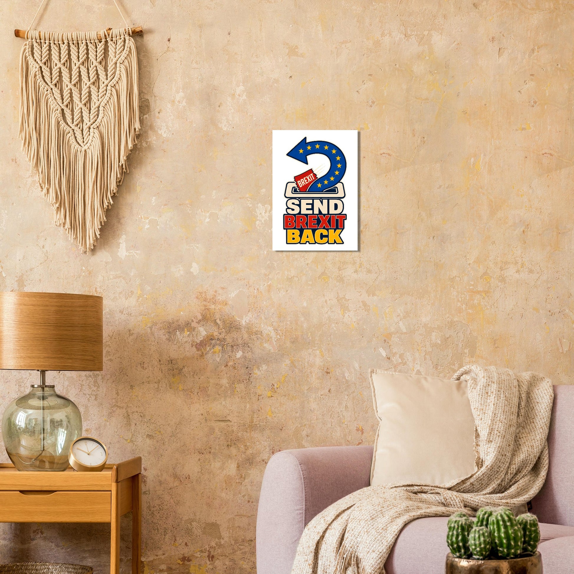 Send Brexit Back Pro-EU Graphic Poster — product view 9