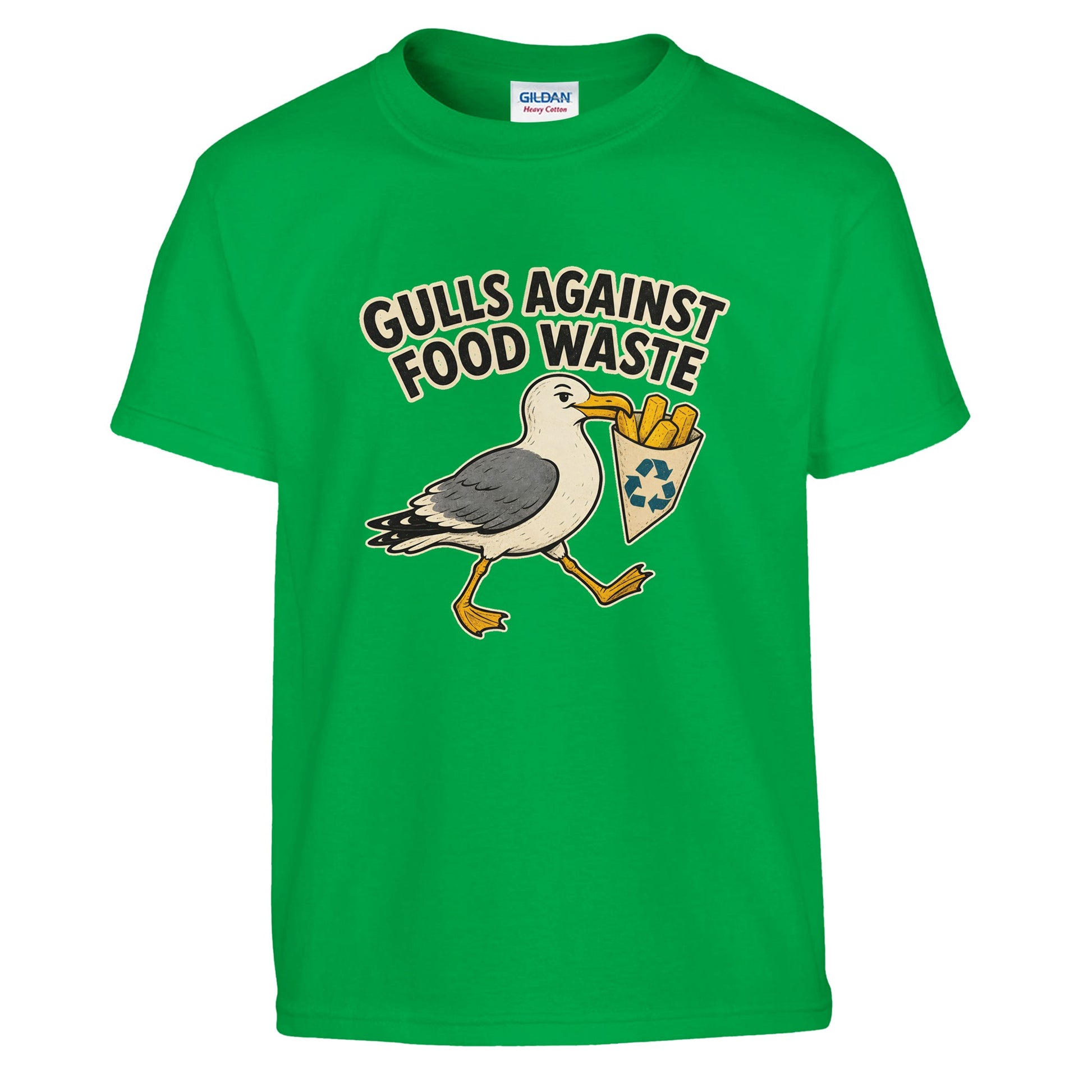 Gulls Against Food Waste Graphic Kids' T-shirt — product view 8