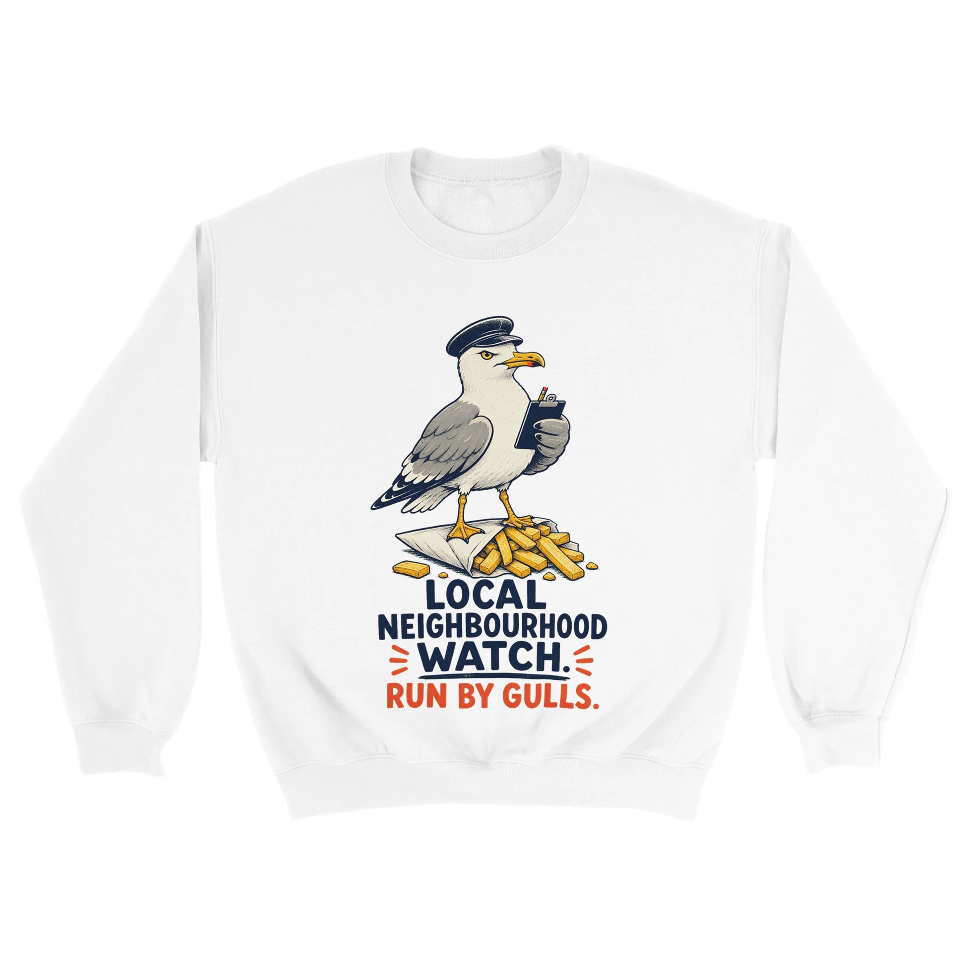 Local Neighbourhood Watch: Run by Gulls Sweatshirt — product view 18