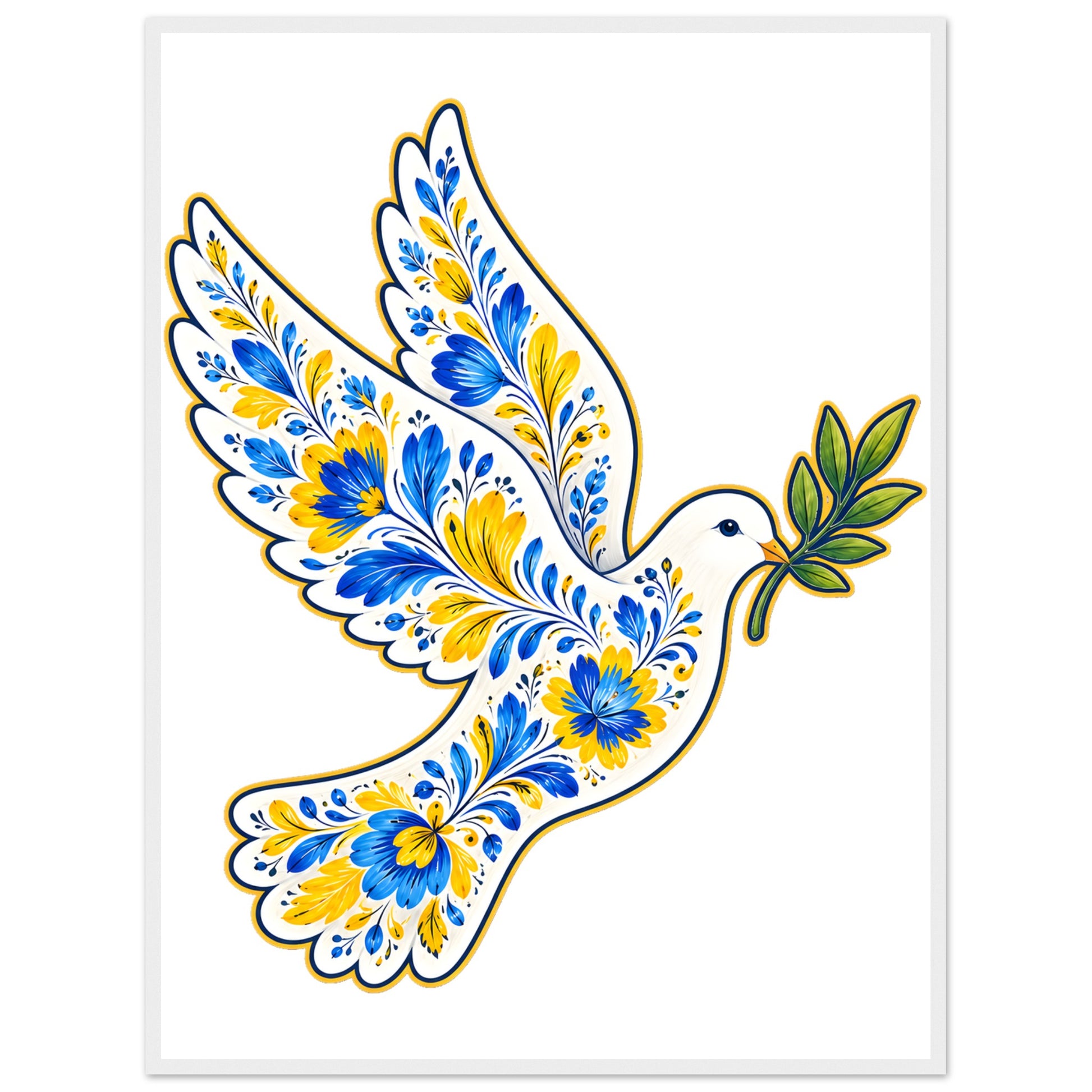 Ukraine Peace Dove Framed Wall Art — product view 7
