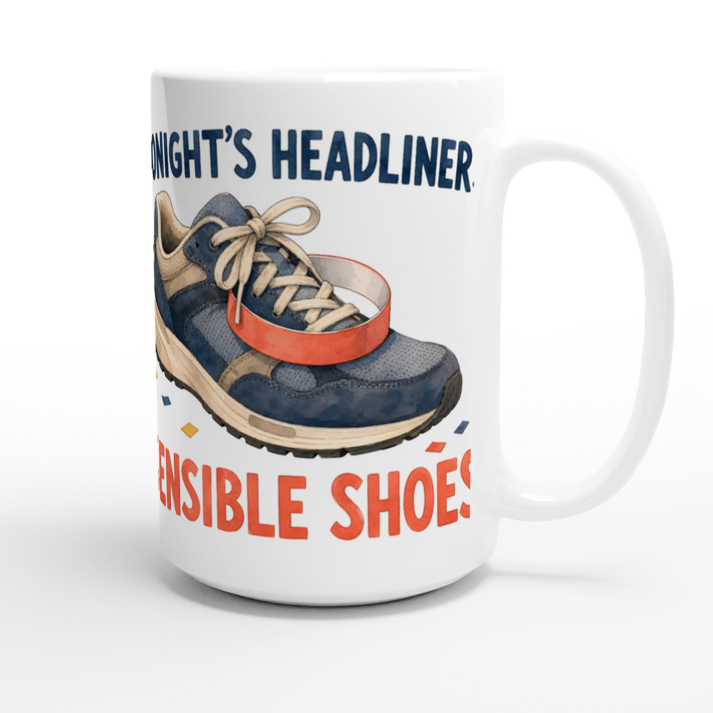 Tonight's Headliner: Sensible Shoes Concert Large Mug — product view 3