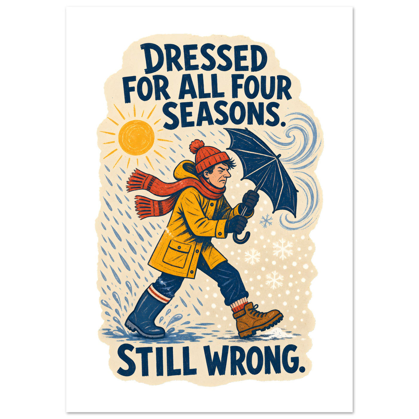 Dressed for All Four Seasons. Still Wrong. Poster