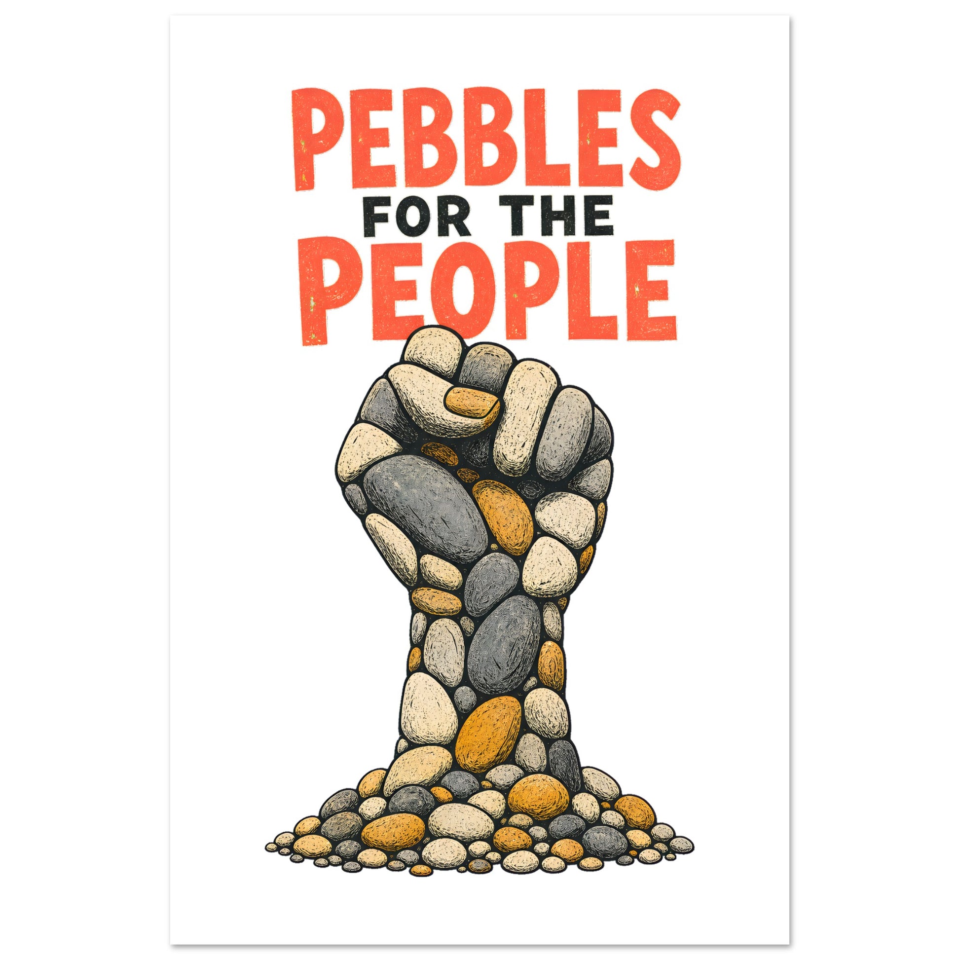 Pebbles for the People Graphic Poster — product view 6