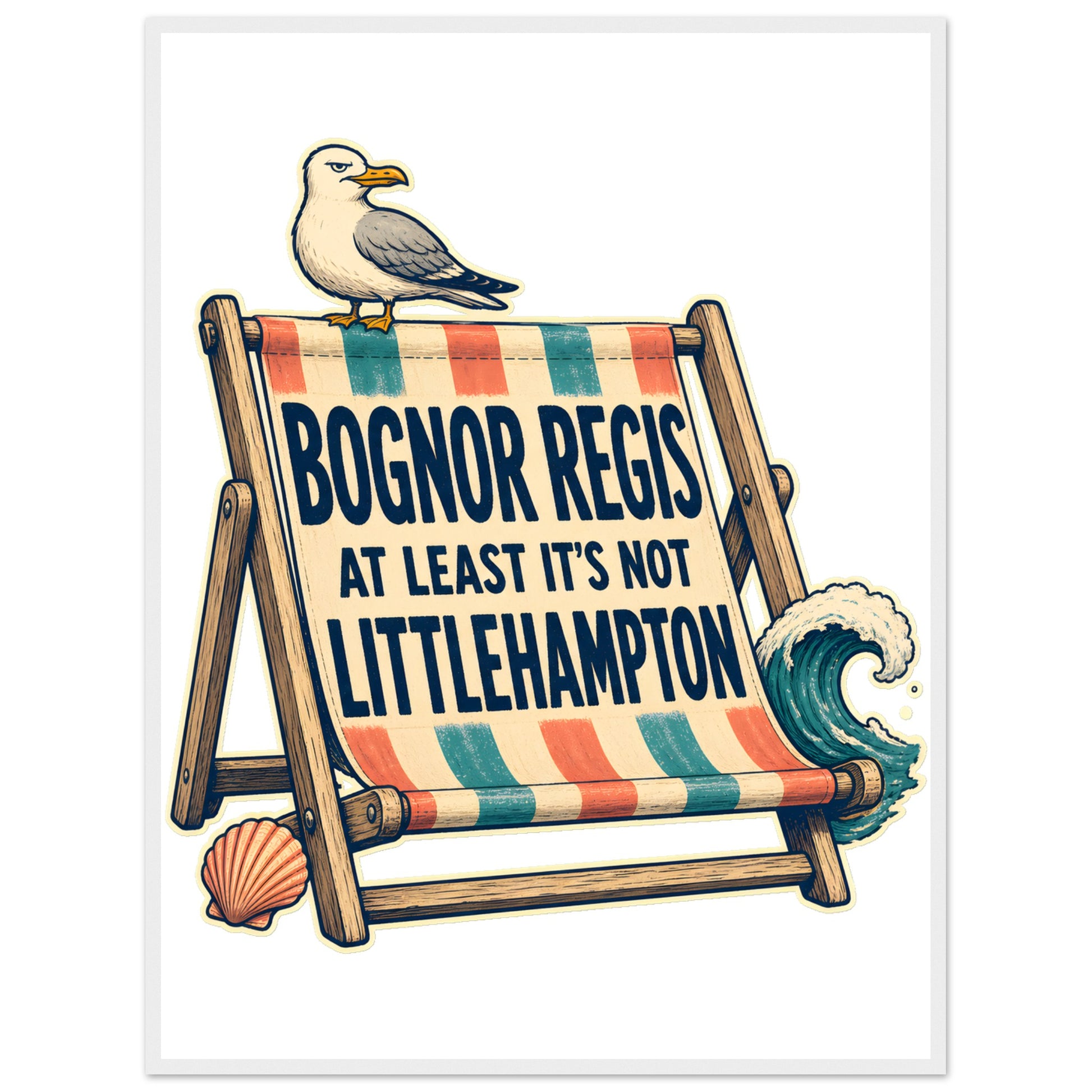 Bognor Regis — At Least It's Not Littlehampton Framed Wall Art — product view 7