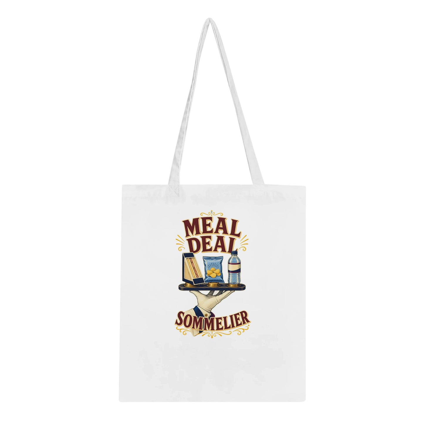 Meal Deal Sommelier British Lunch Design Tote Bag — product view 5