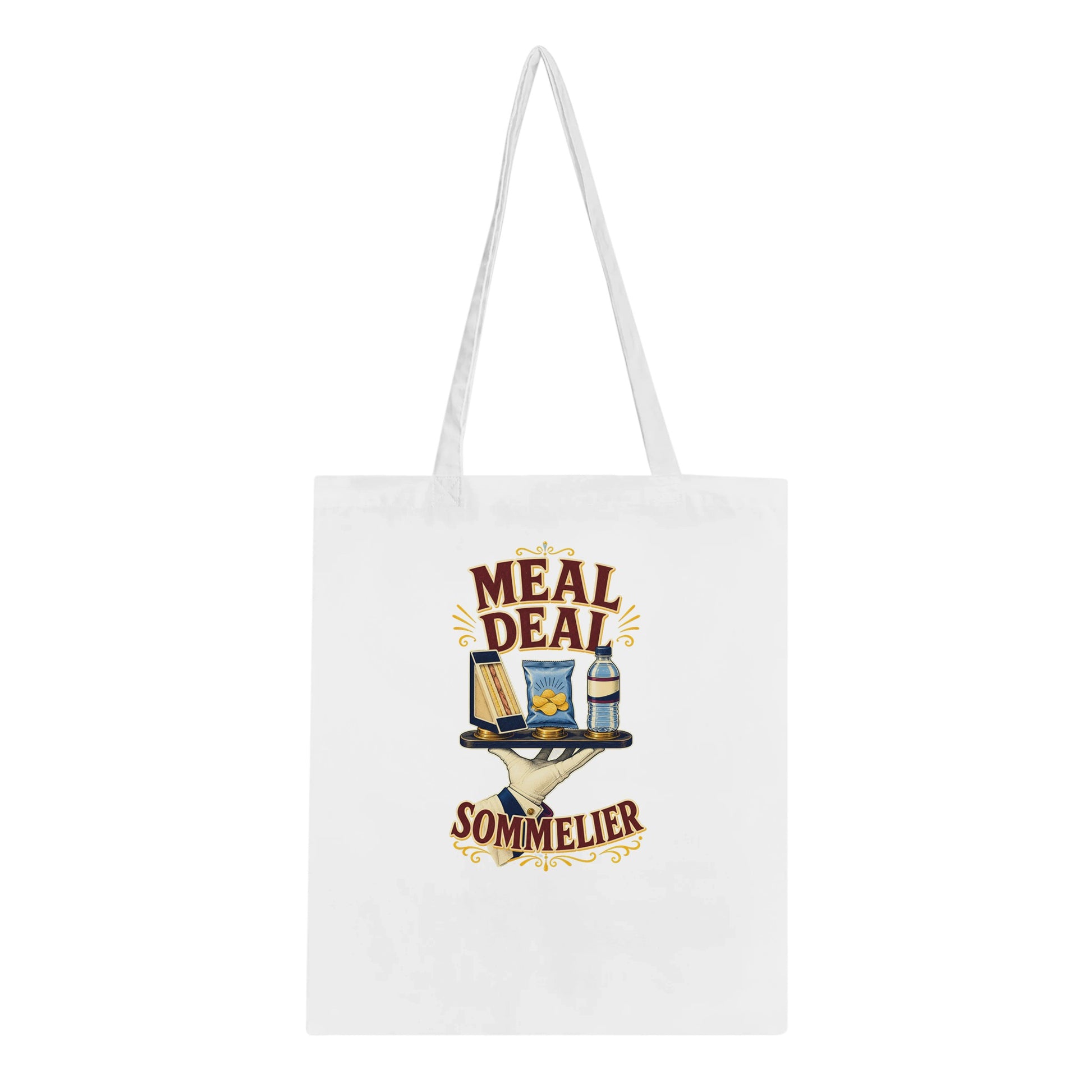 Meal Deal Sommelier British Lunch Design Tote Bag — product view 1