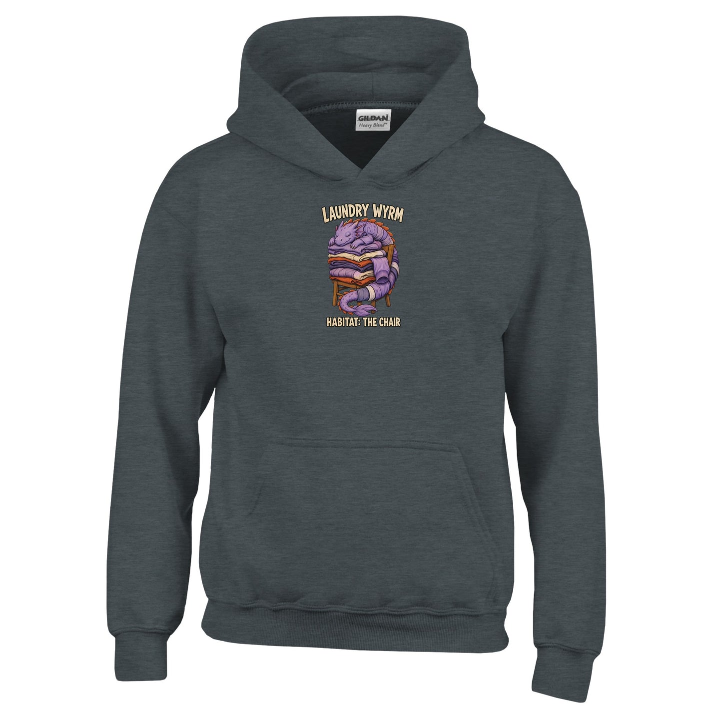 Laundry Wyrm – Habitat: The Chair Kids' Hoodie — product view 9