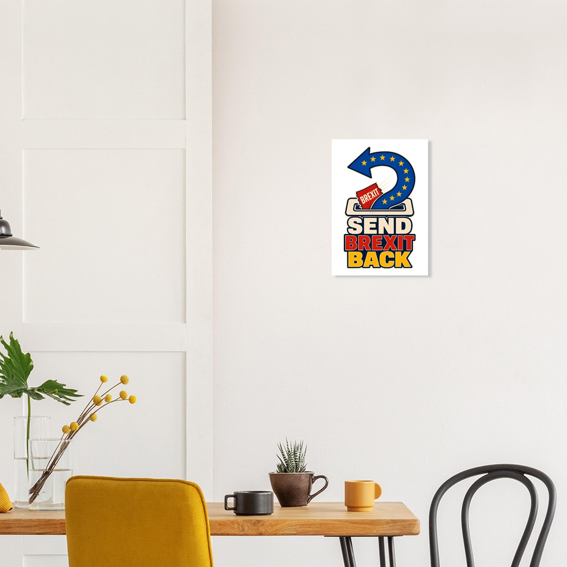 Send Brexit Back Pro-EU Graphic Poster — product view 10