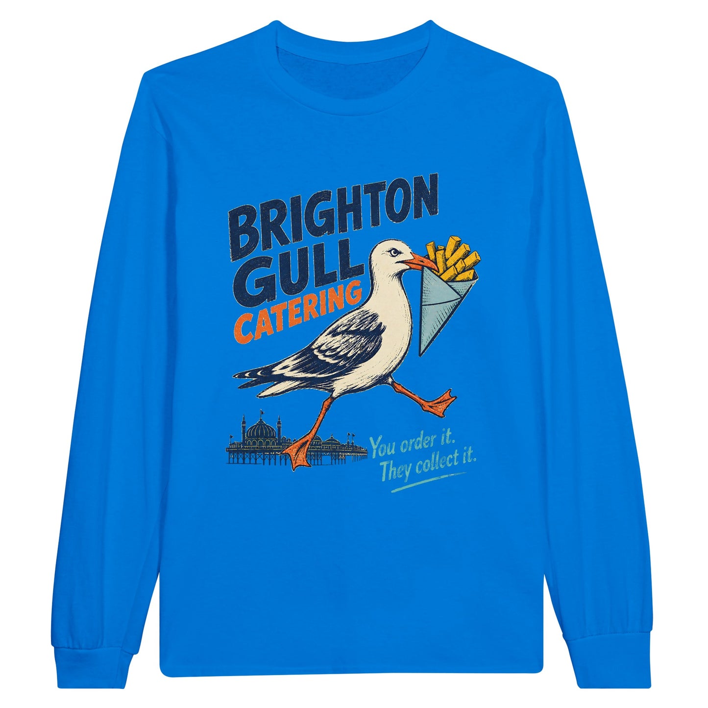 Brighton Gull Catering - You Order It, They Collect It Long-Sleeve T-shirt — product view 3