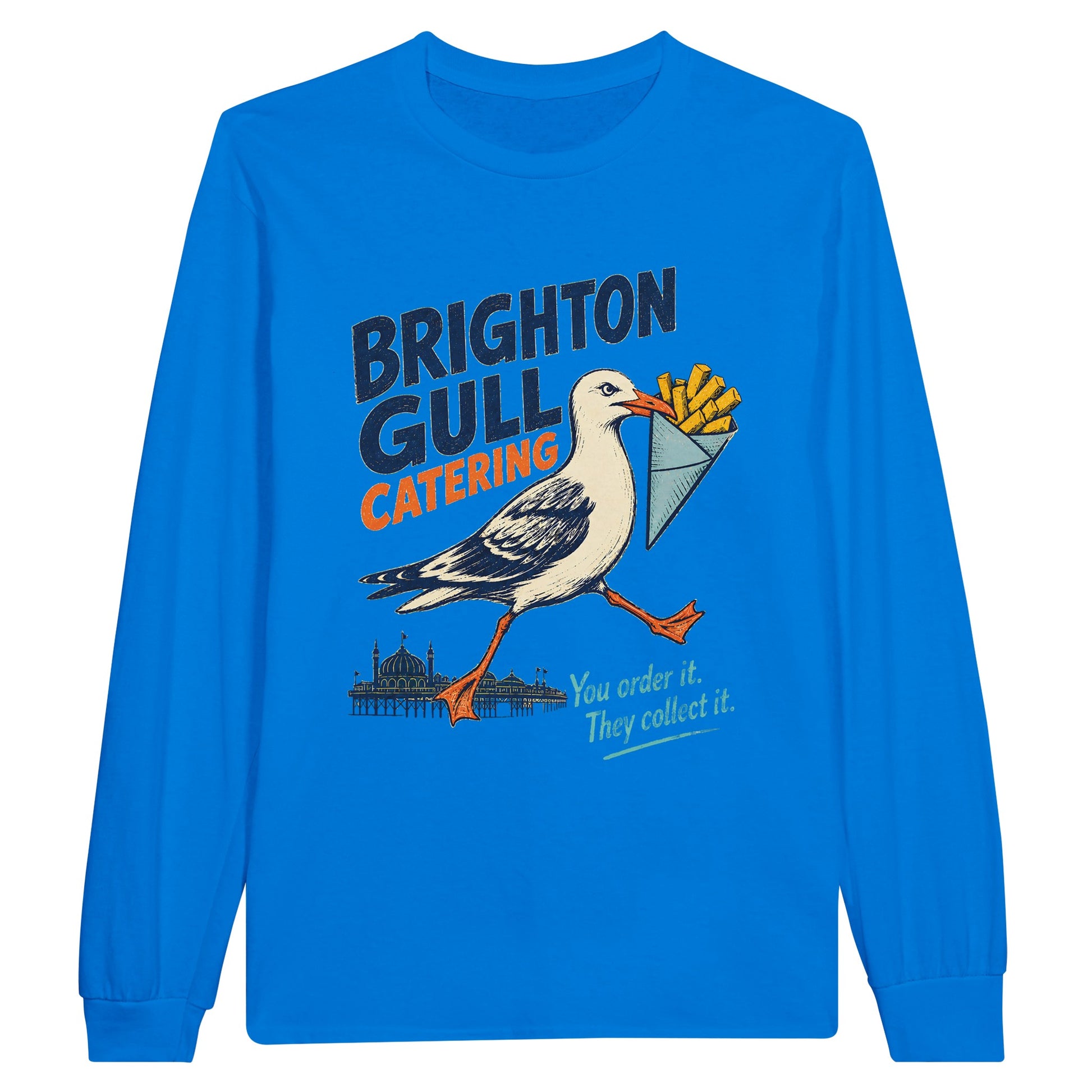 Brighton Gull Catering - You Order It, They Collect It Long-Sleeve T-shirt — product view 3