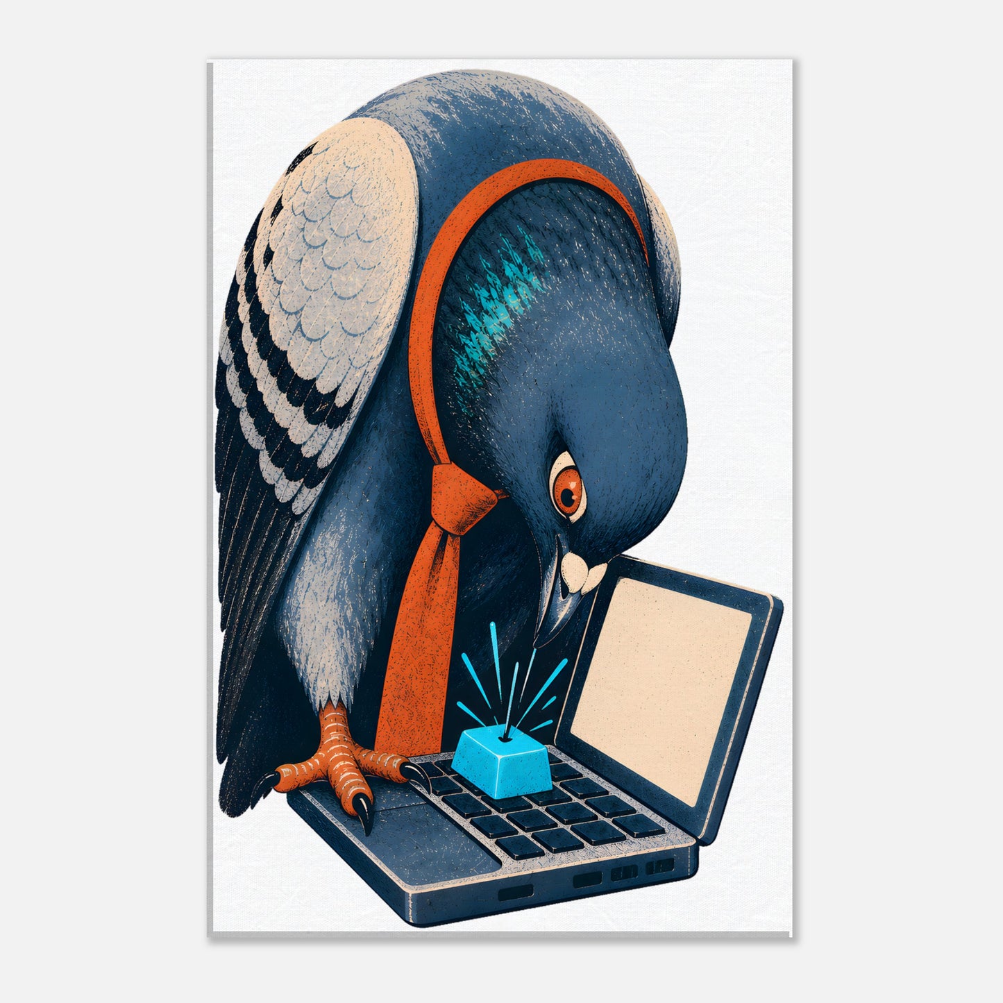 Pigeon Hits Send Canvas — product view 2