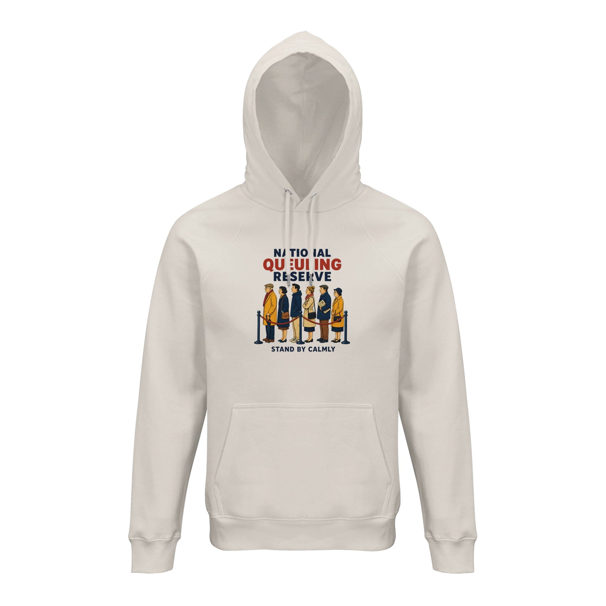 National Queueing Reserve – British Queue Graphic Hoodie — product view 1