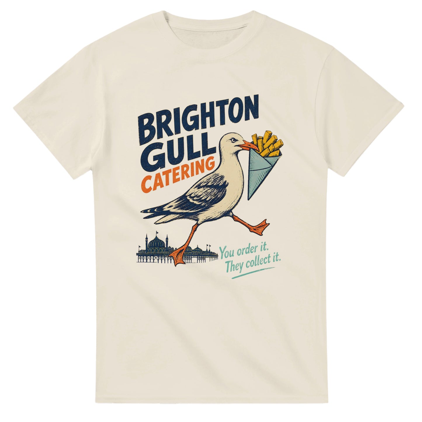 Brighton Gull Catering - You Order It, They Collect It T-shirt — product view 8