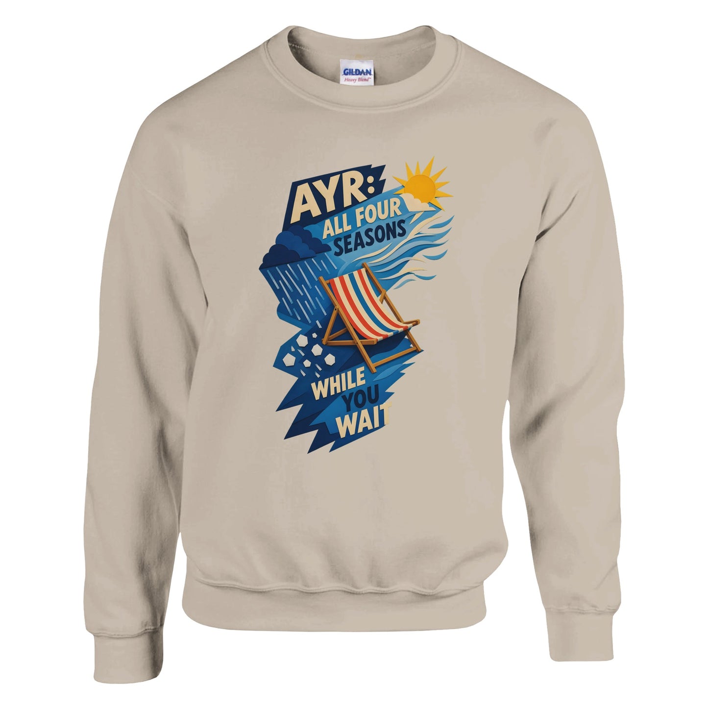 Ayr: All Four Seasons While You Wait Sweatshirt — product view 6