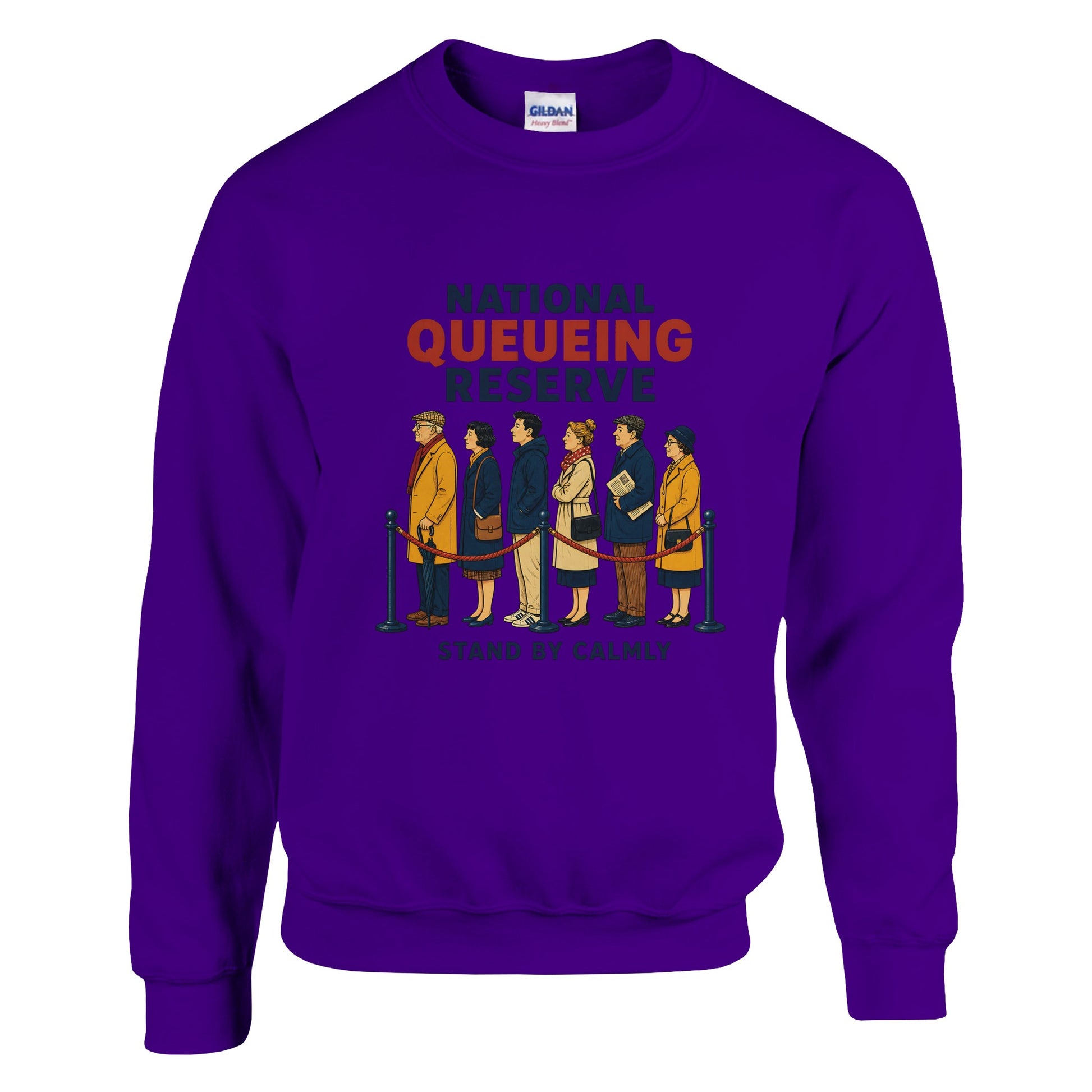 National Queueing Reserve – British Queue Graphic Sweatshirt — product view 11