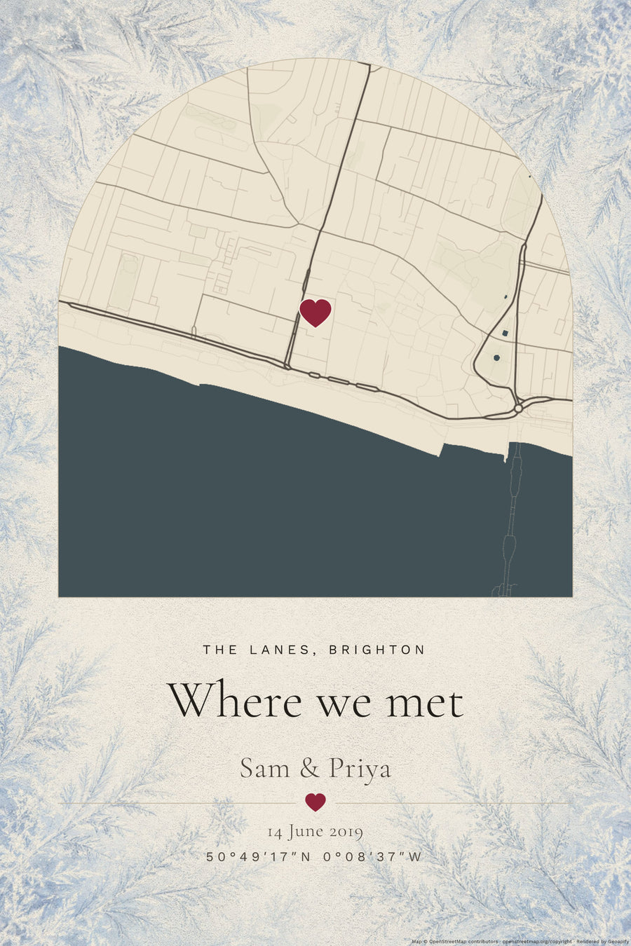 Where It Happened map print