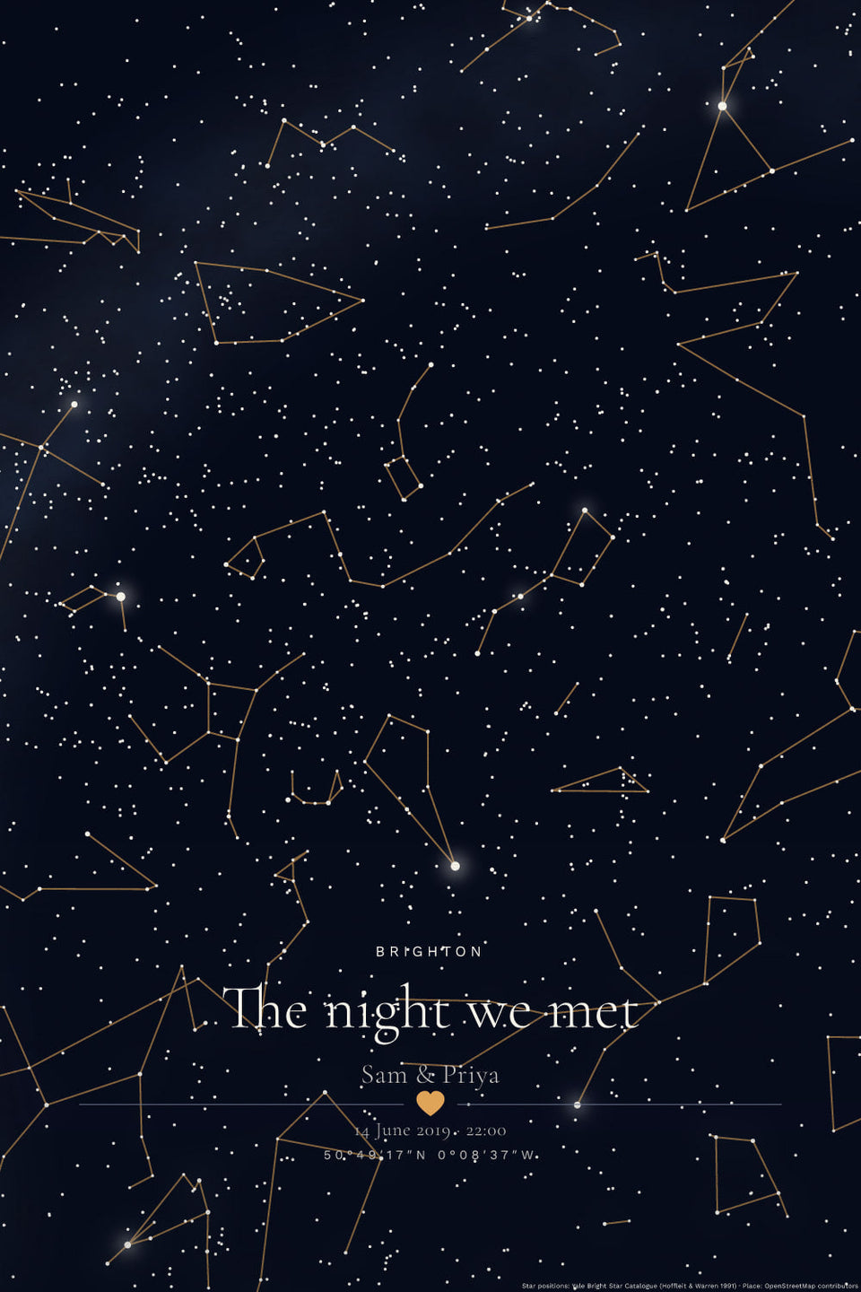 That Night star map print
