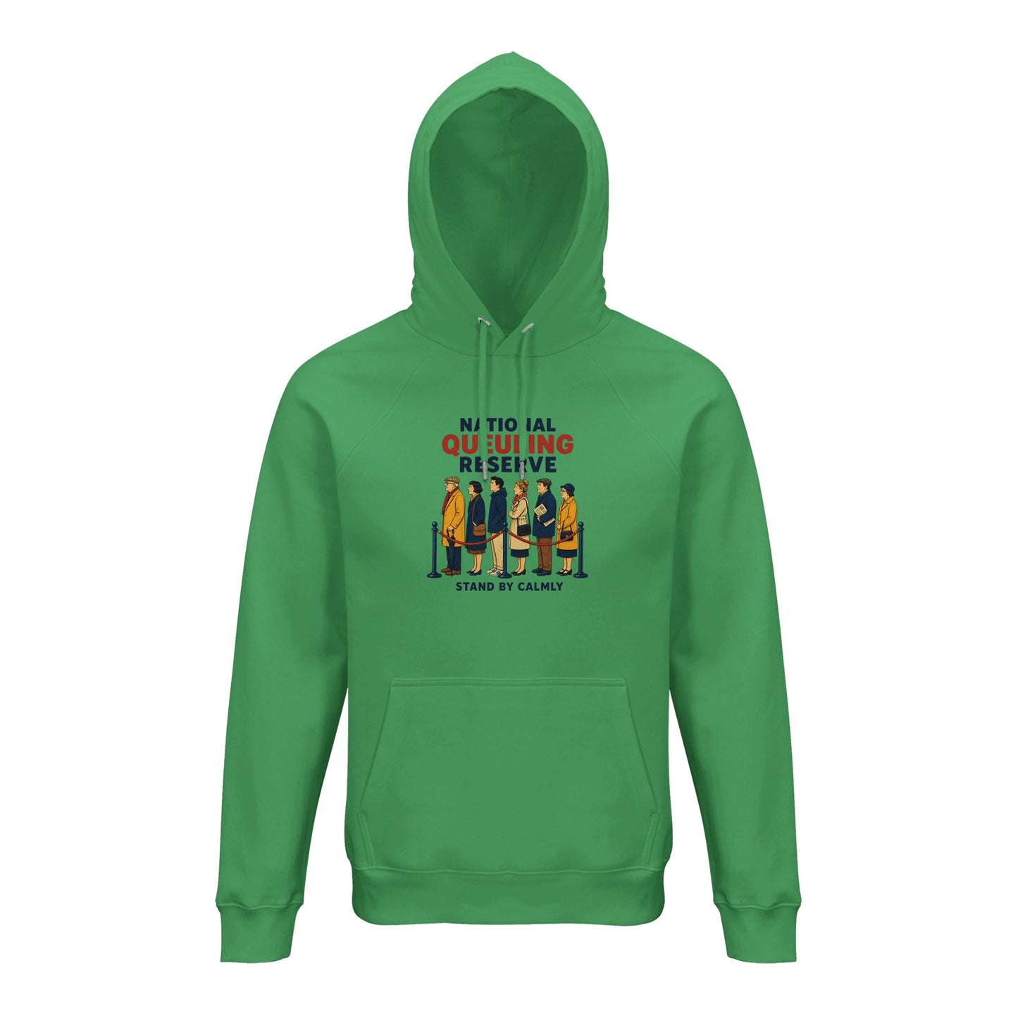 National Queueing Reserve – British Queue Graphic Hoodie — product view 10