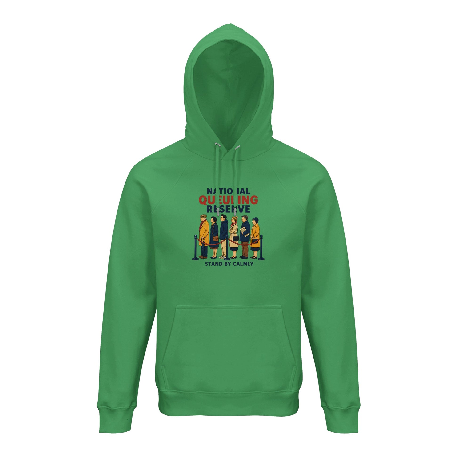 National Queueing Reserve – British Queue Graphic Hoodie — product view 10