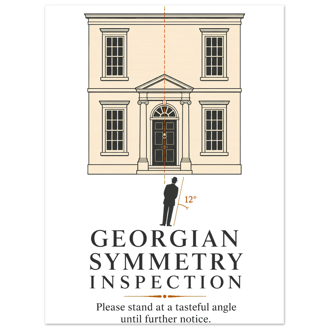 Georgian Symmetry Inspection — Bath — Aluminium print