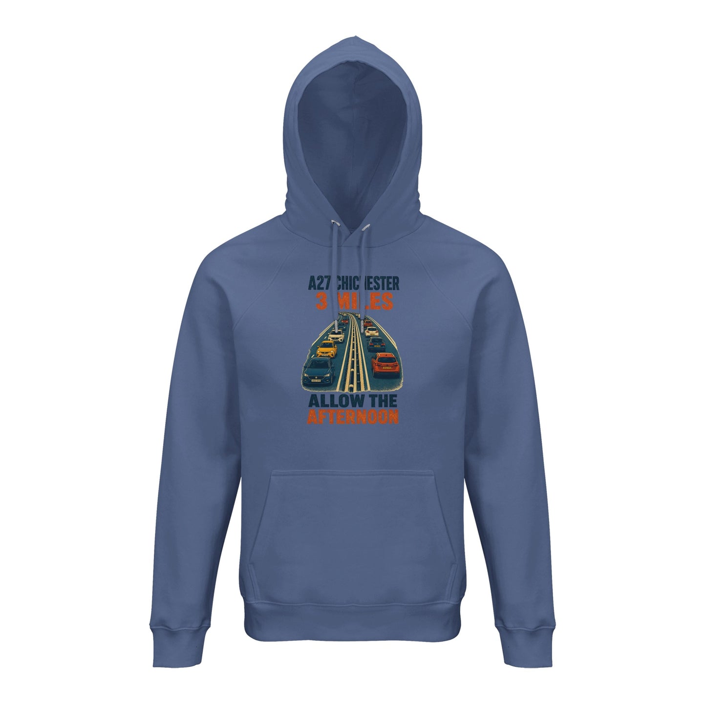 A27 Chichester – 3 Miles, Allow the Afternoon Hoodie — product view 9