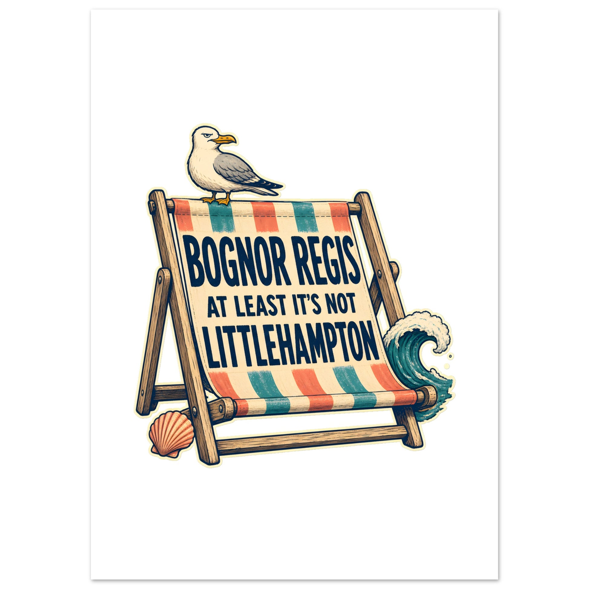 Bognor Regis — At Least It's Not Littlehampton Poster — product view 4