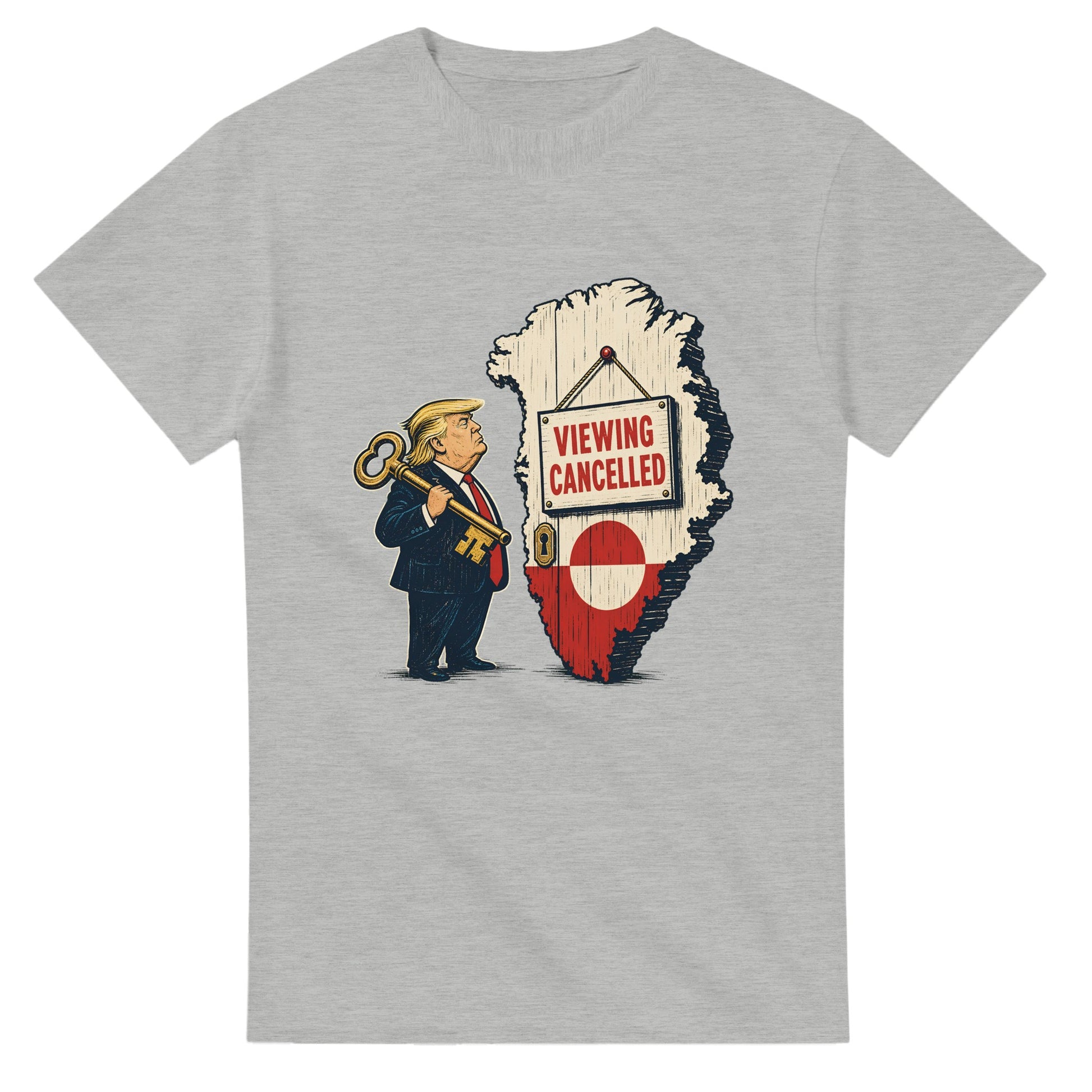 Viewing Cancelled — Greenland Political Satire T-shirt — product view 6