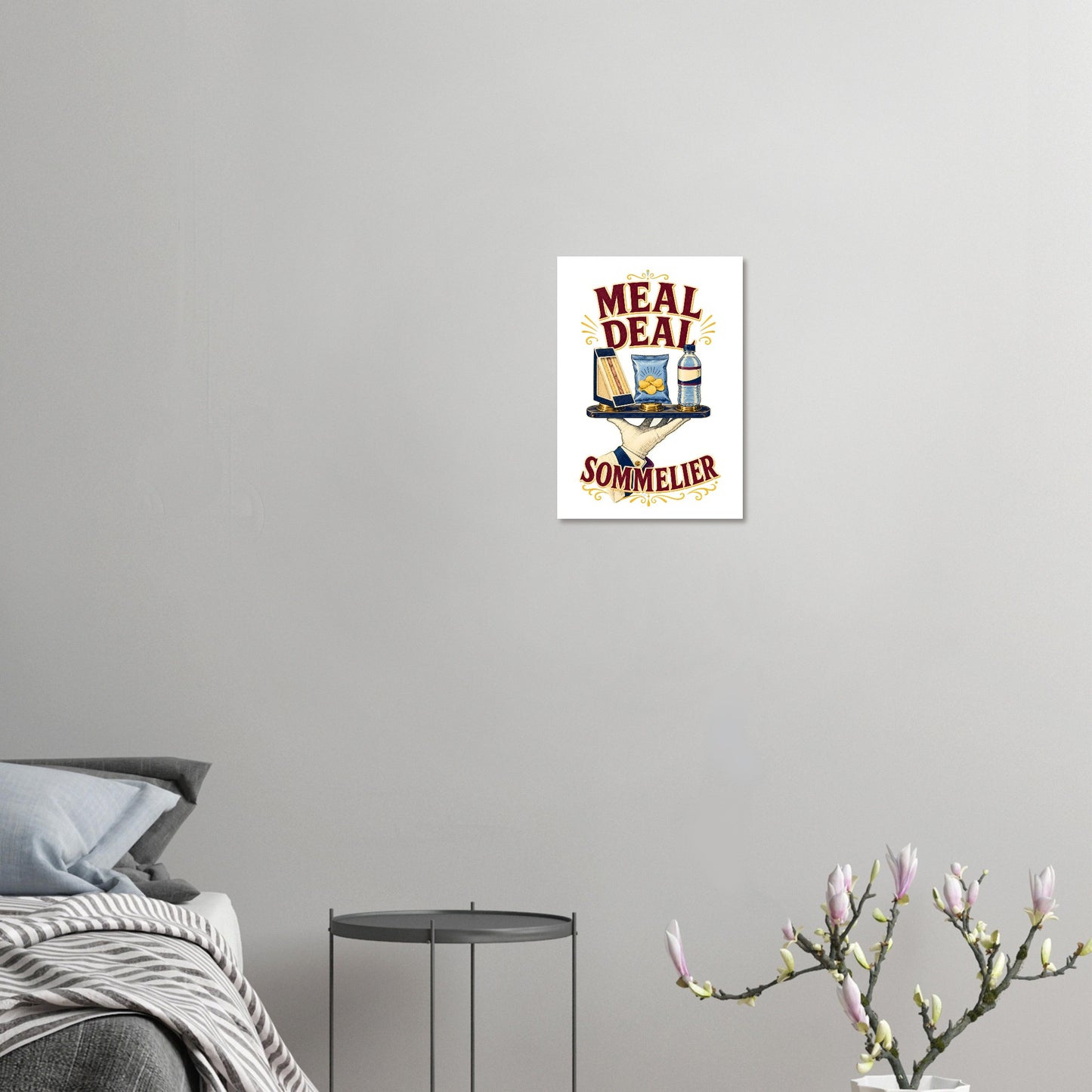Meal Deal Sommelier British Lunch Design Poster — product view 7