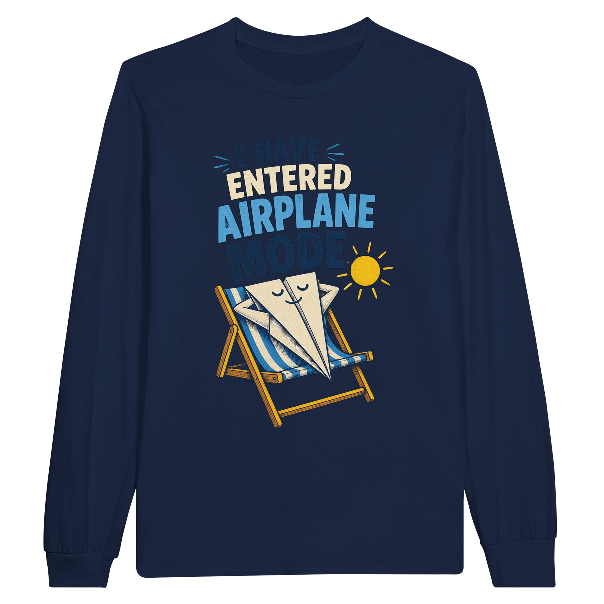 I Have Entered Airplane Mode Graphic Long-Sleeve T-shirt — product view 11