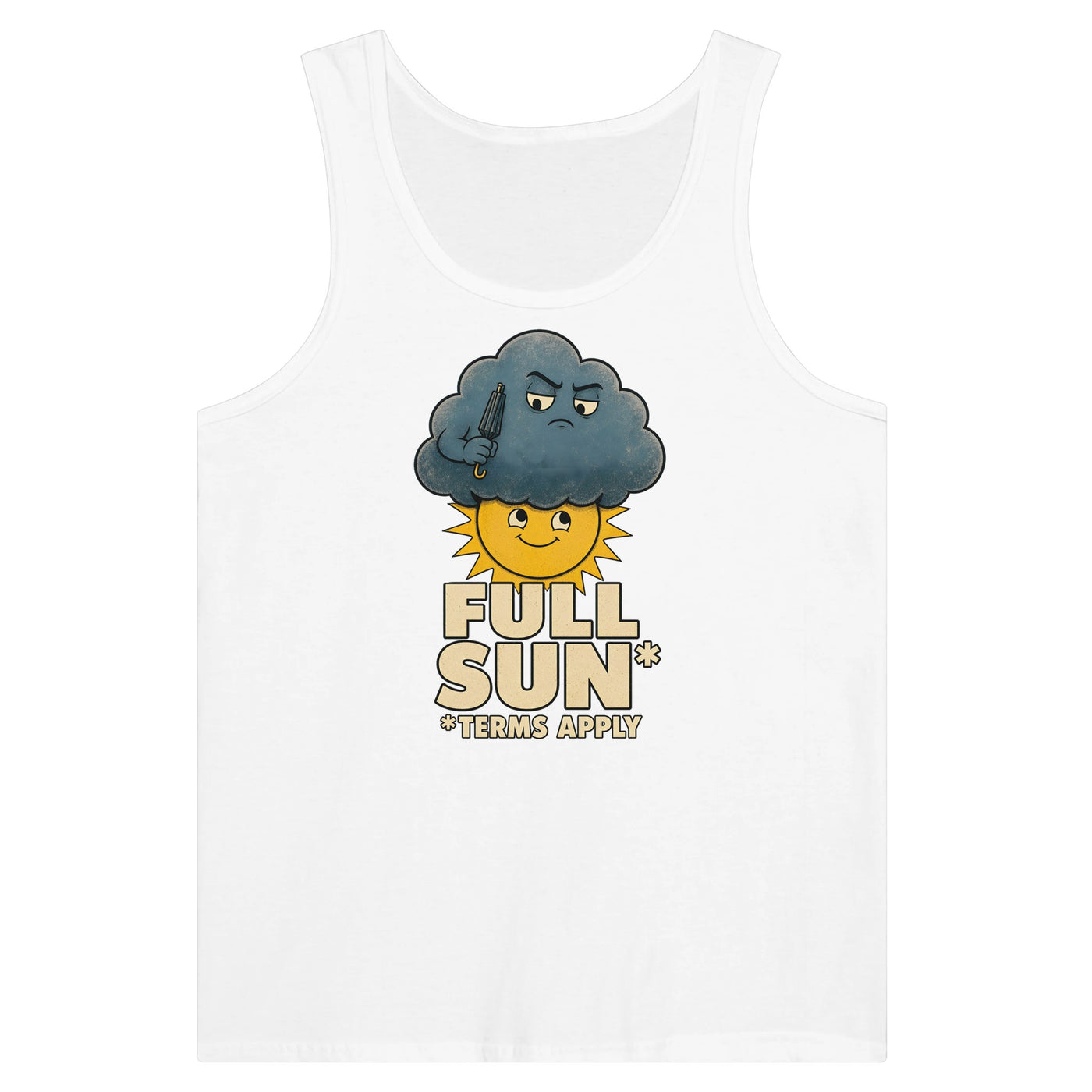 Full Sun, Terms Apply Weather Graphic Premium Unisex Tank Top