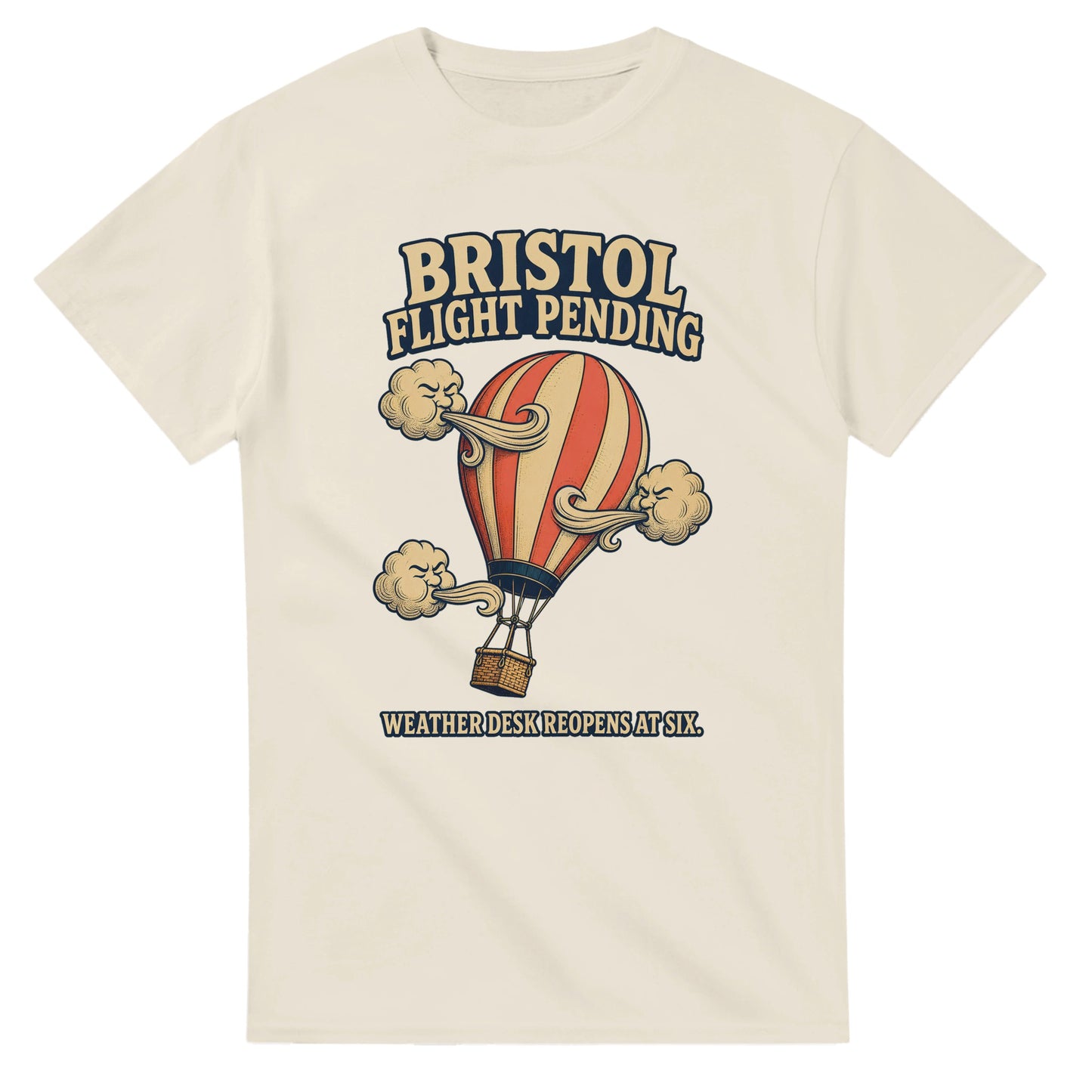 Bristol Flight Pending – Weather Desk T-shirt — product view 8