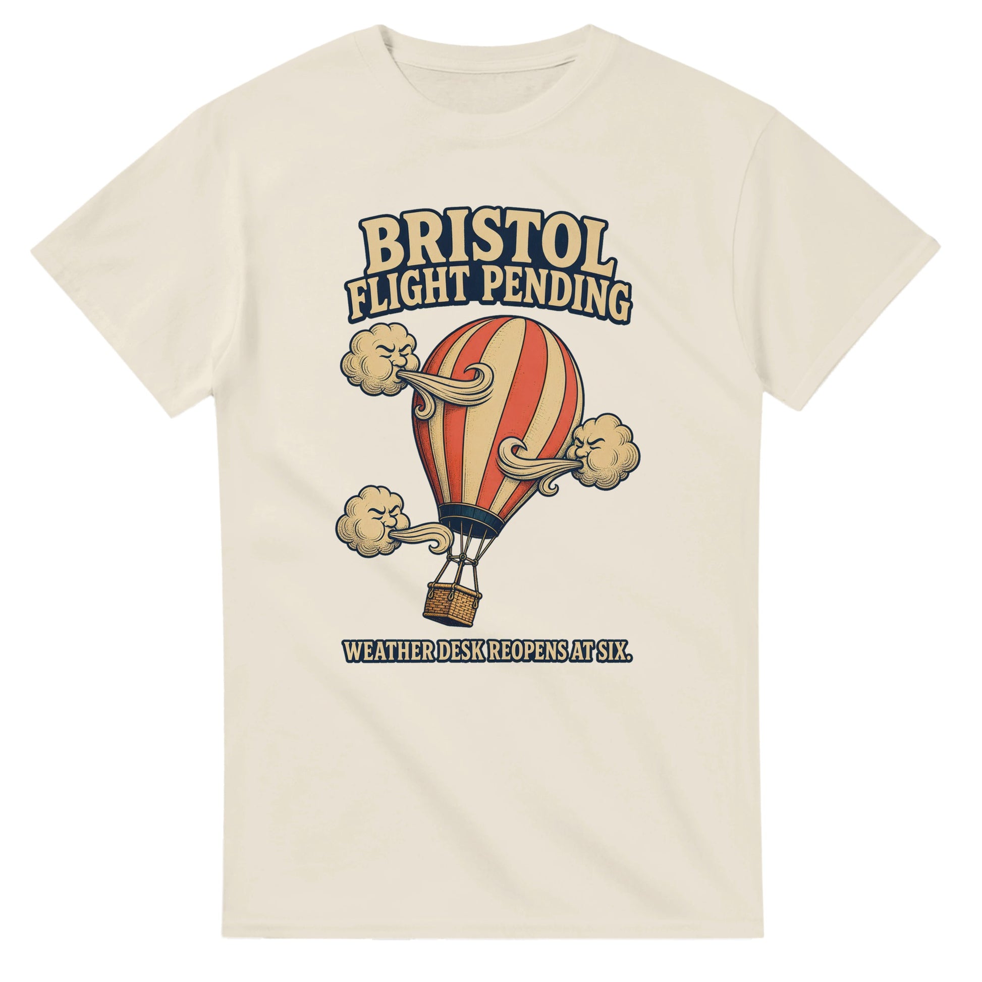 Bristol Flight Pending – Weather Desk T-shirt — product view 8