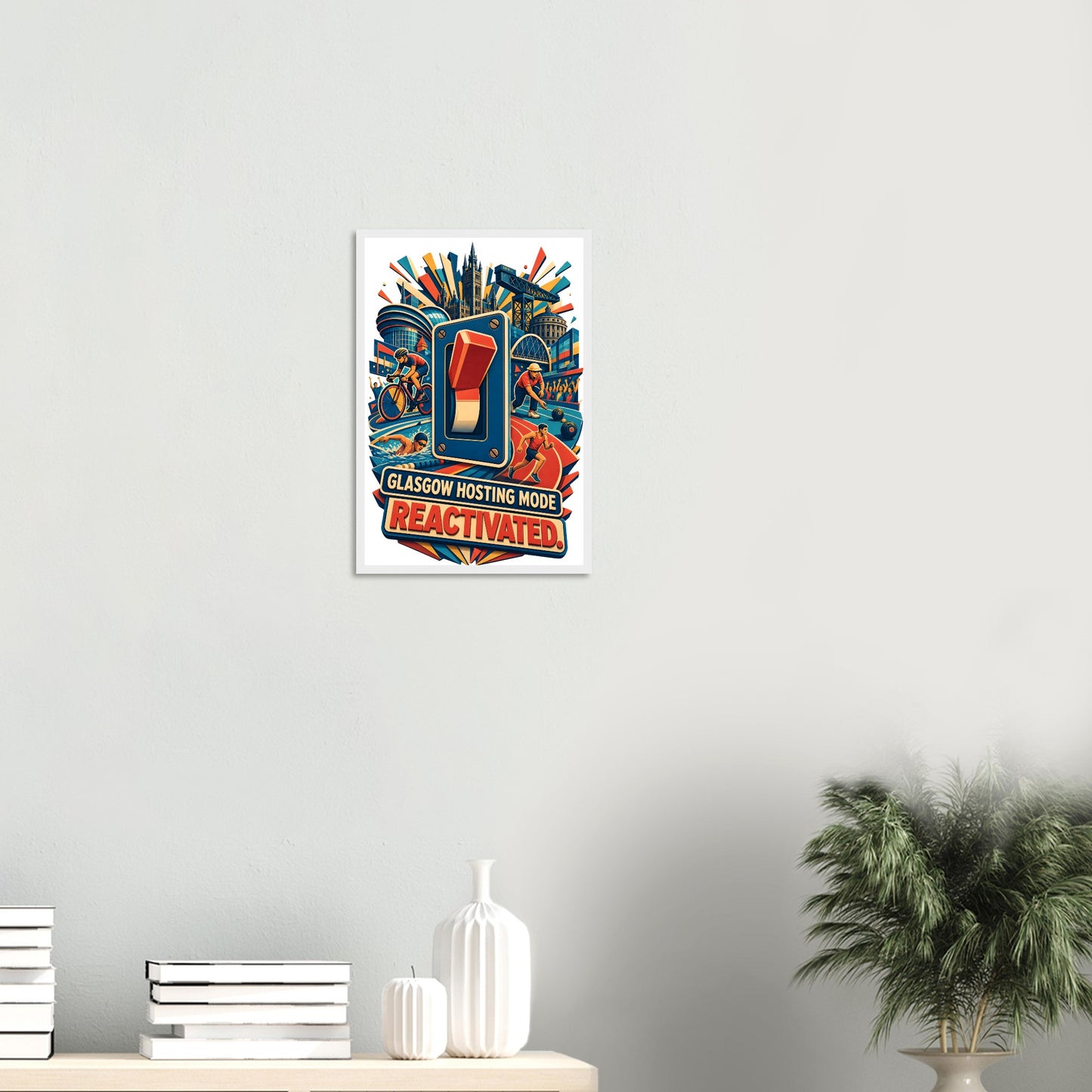Glasgow Hosting Mode — Reactivated Framed Wall Art — product view 11