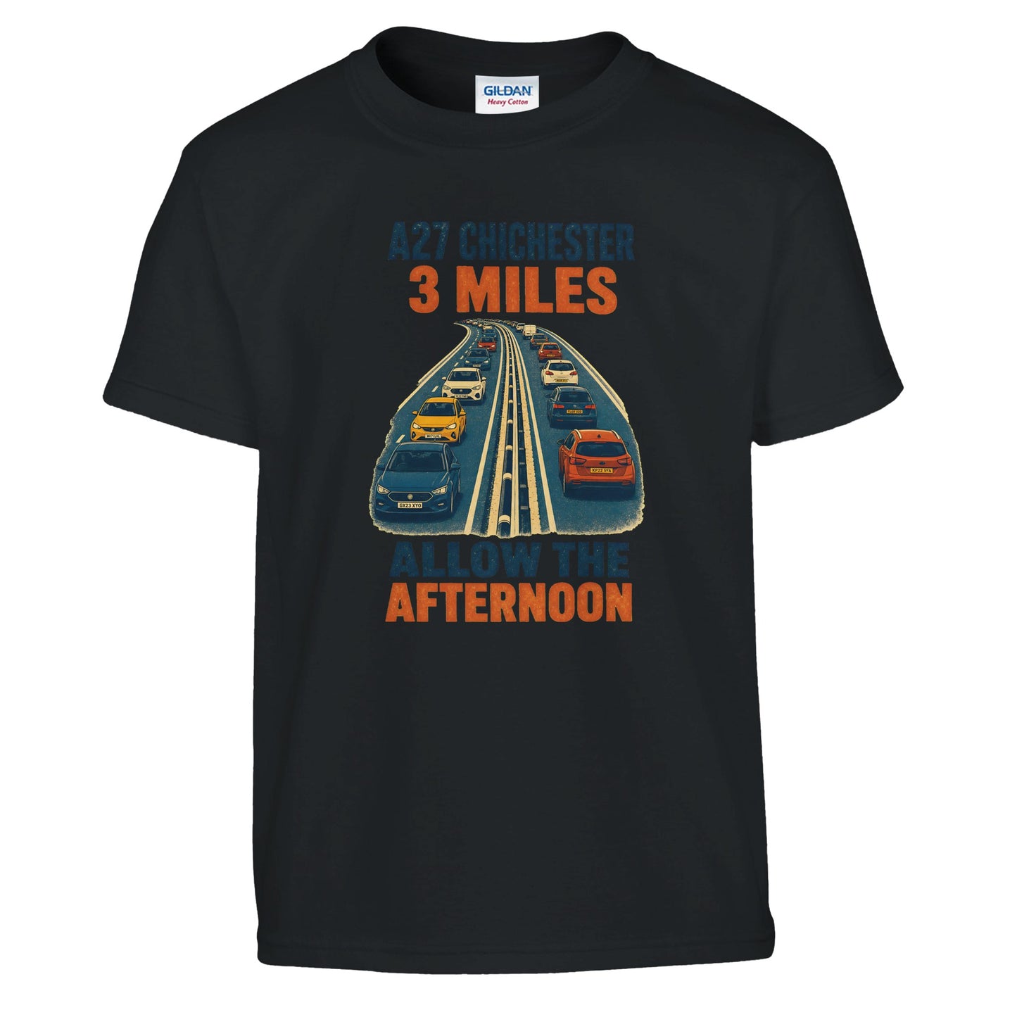 A27 Chichester – 3 Miles, Allow the Afternoon Kids' T-shirt — product view 2