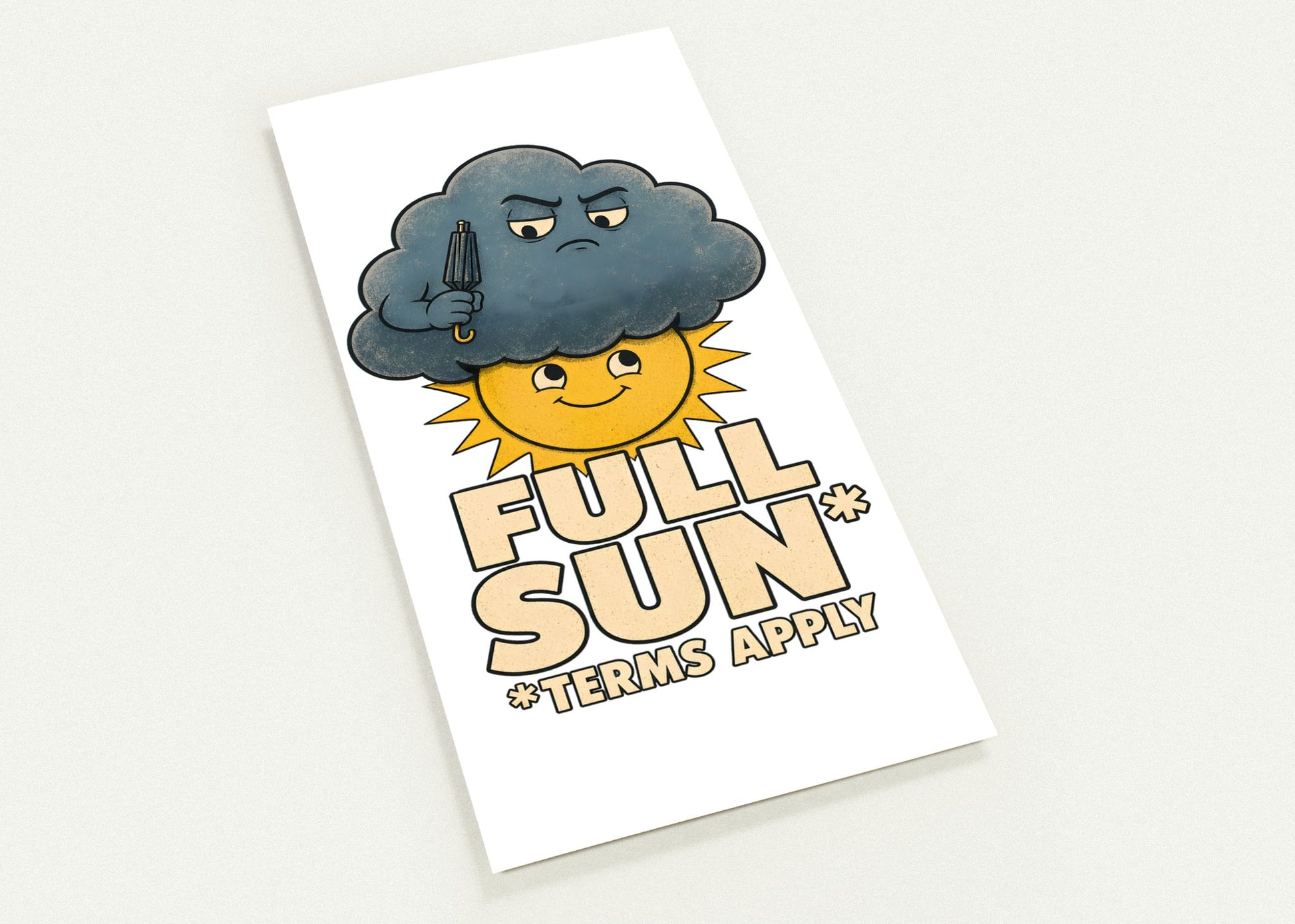 Full Sun, Terms Apply Weather Graphic Postcard Pack — product view 1