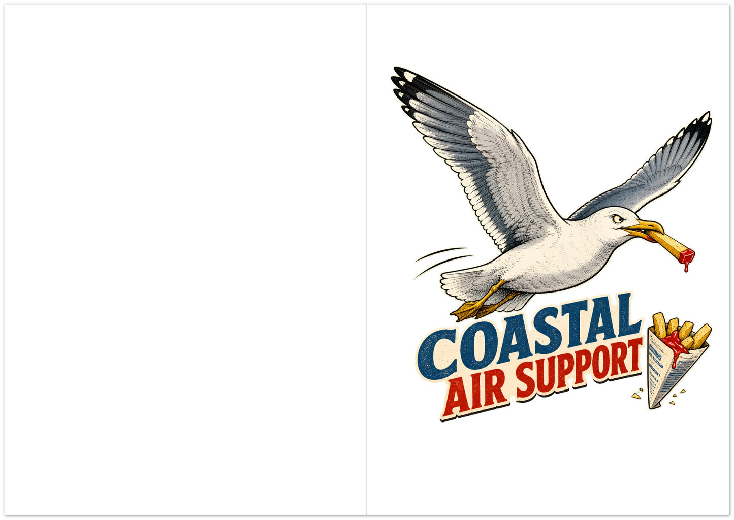 Coastal Air Support Seagull Graphic Greeting Card Pack — product view 5