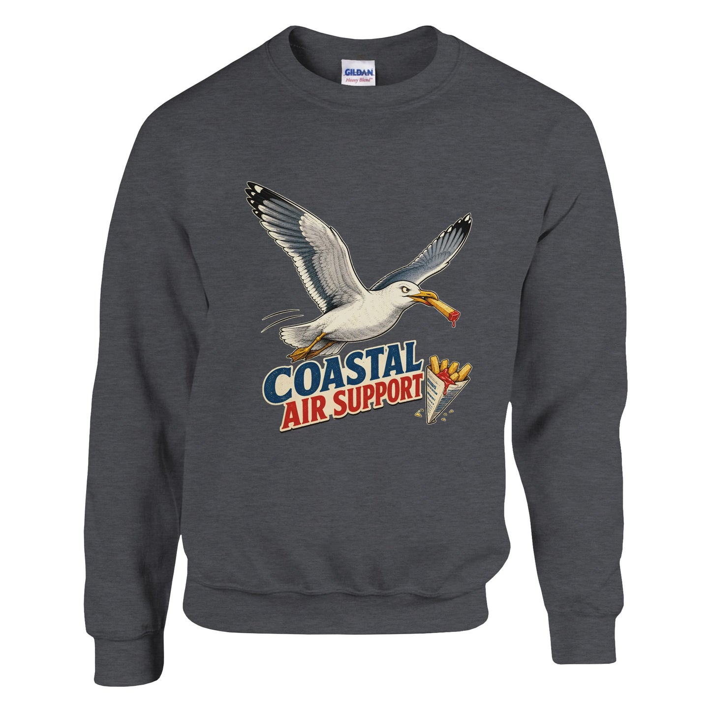 Coastal Air Support Seagull Graphic Sweatshirt — product view 10