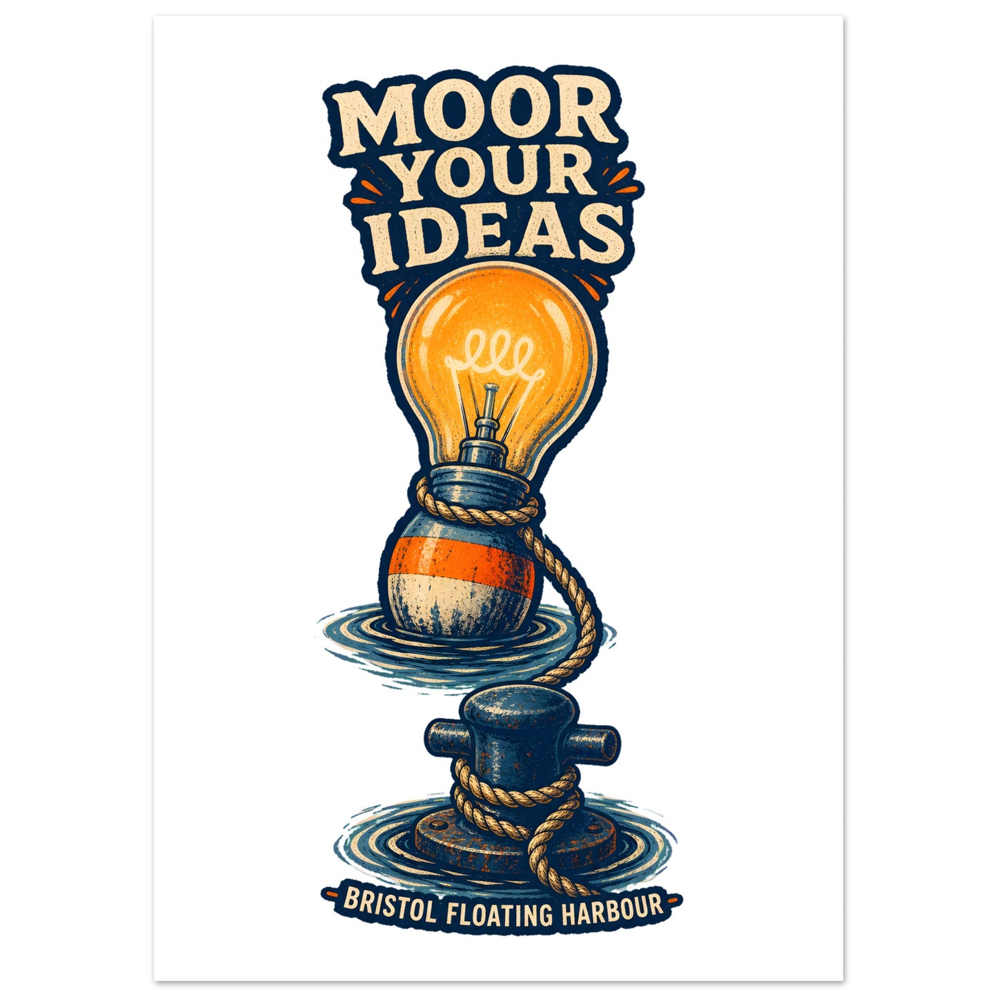 Moor Your Ideas – Bristol Floating Harbour Poster — product view 2