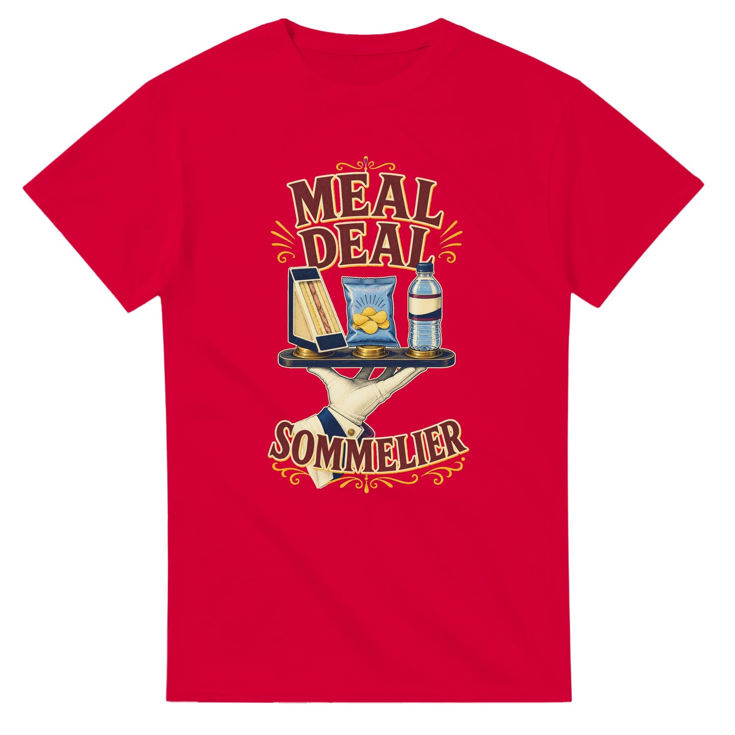 Meal Deal Sommelier British Lunch Design T-shirt — product view 9