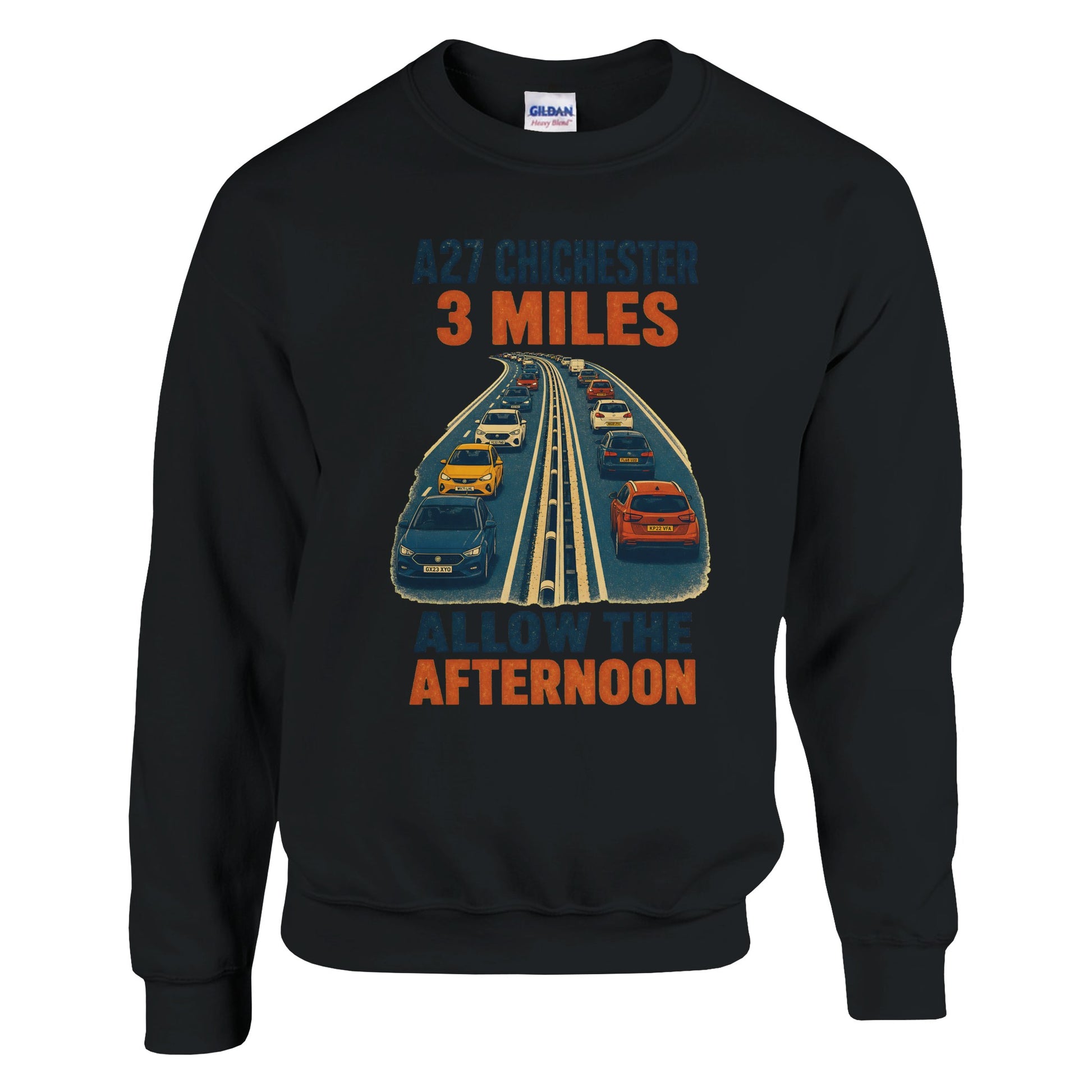 A27 Chichester – 3 Miles, Allow the Afternoon Sweatshirt — product view 8