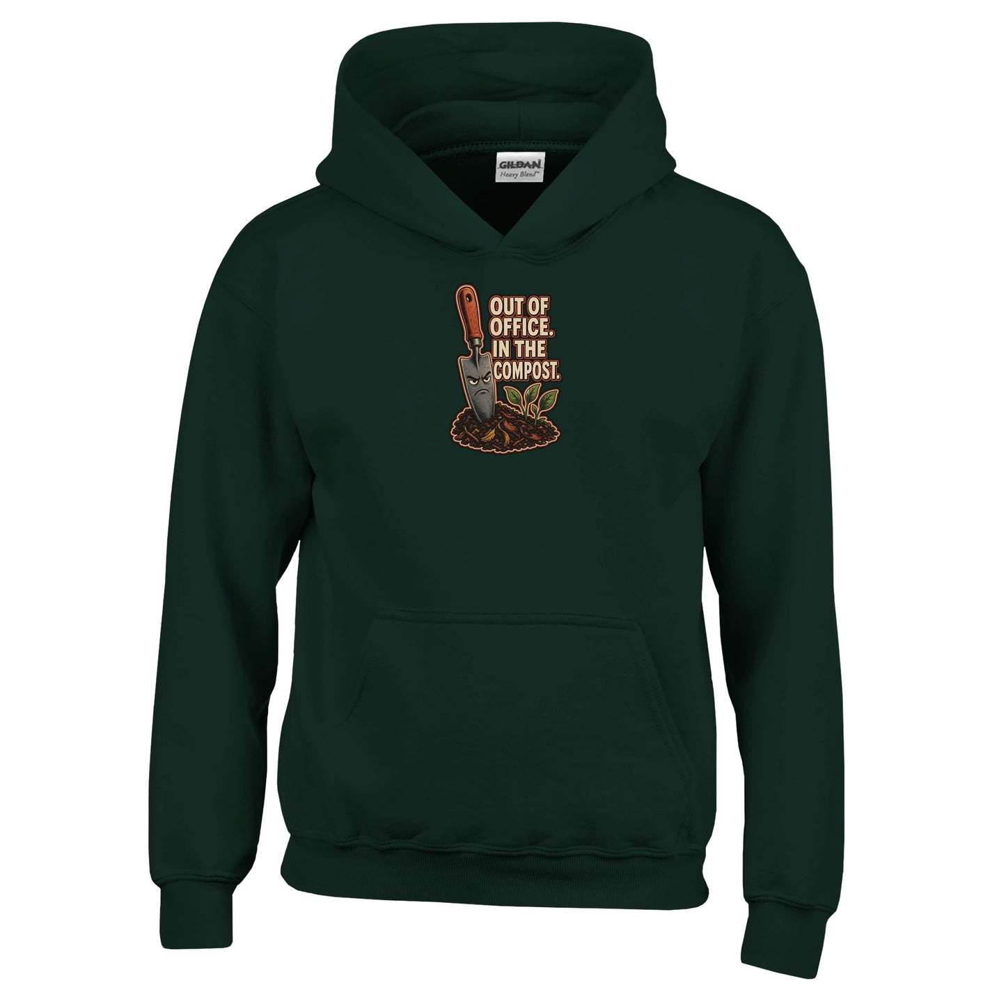 Out of Office, In the Compost Kids' Hoodie — product view 12
