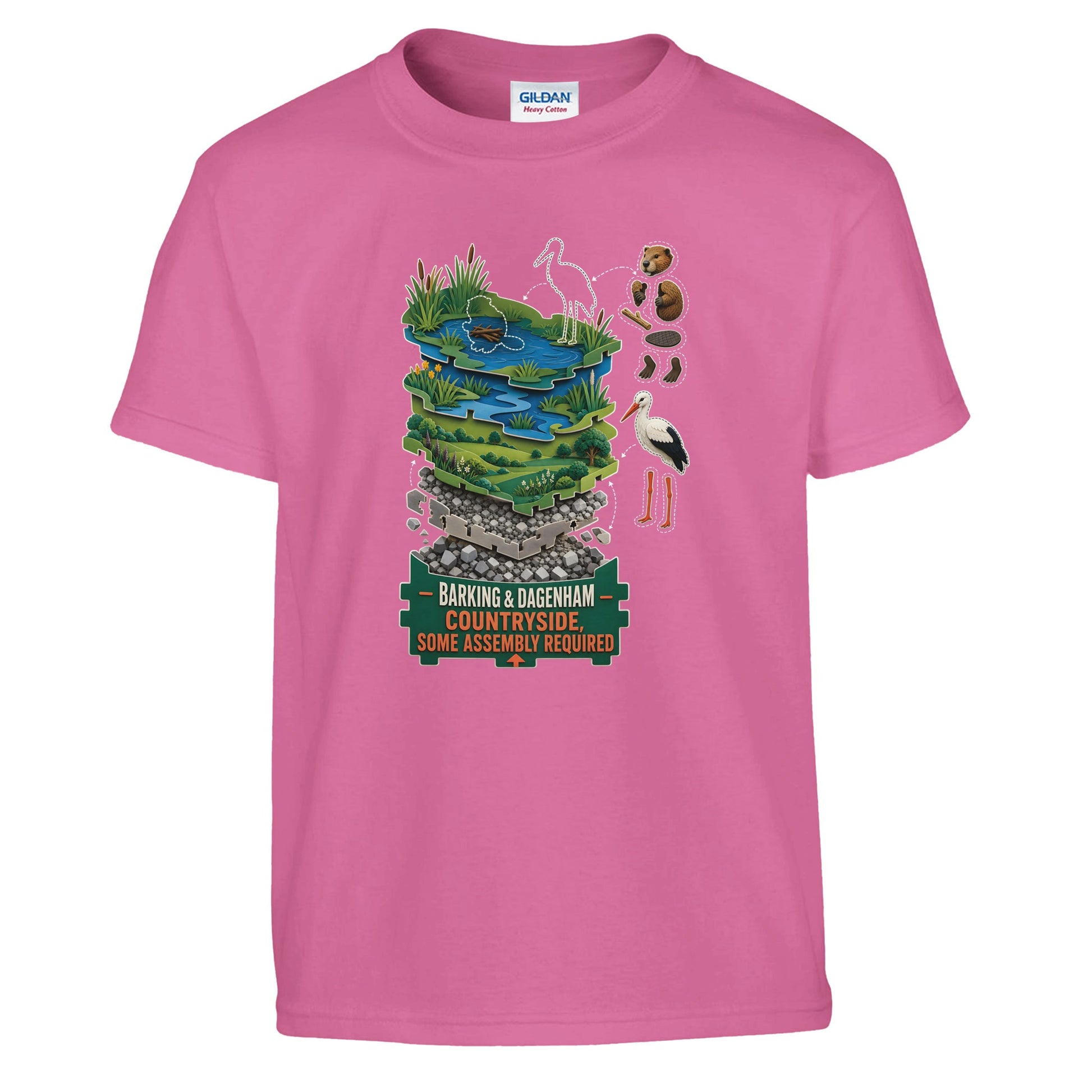 Barking & Dagenham Countryside Kids' T-shirt — product view 10